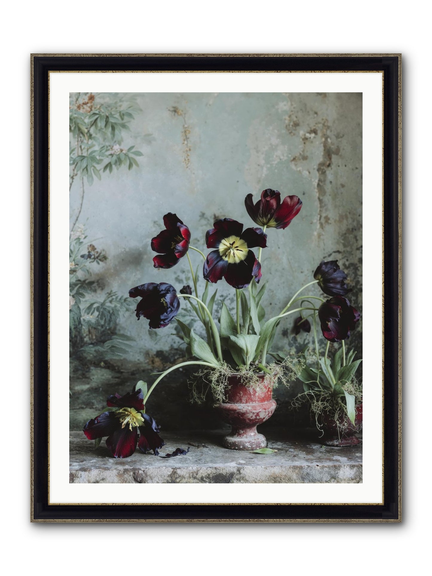 What Eternity Looks Like Framed Print - Black & Gold 30x40