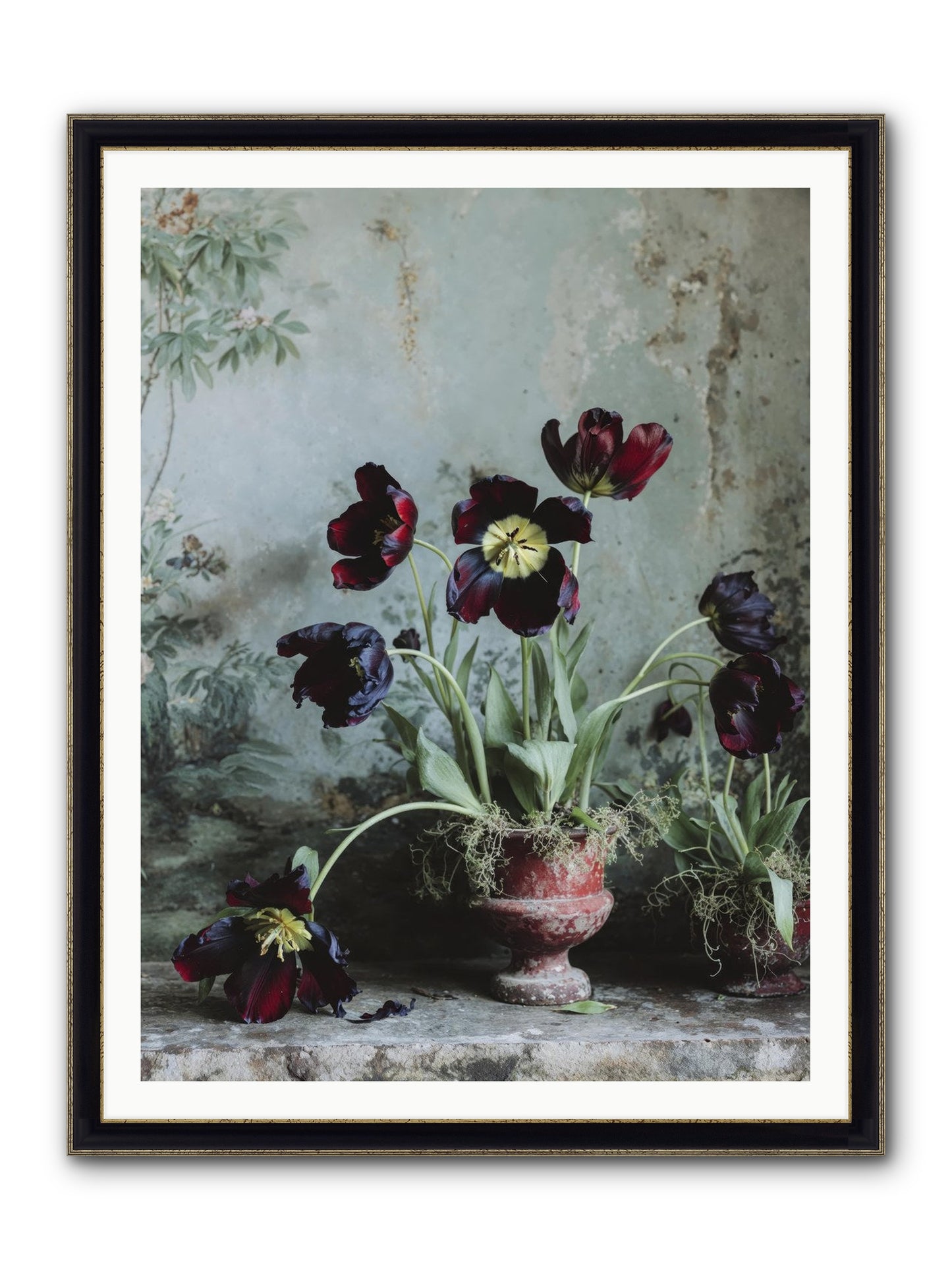 What Eternity Looks Like Framed Print - Black & Gold 36x48