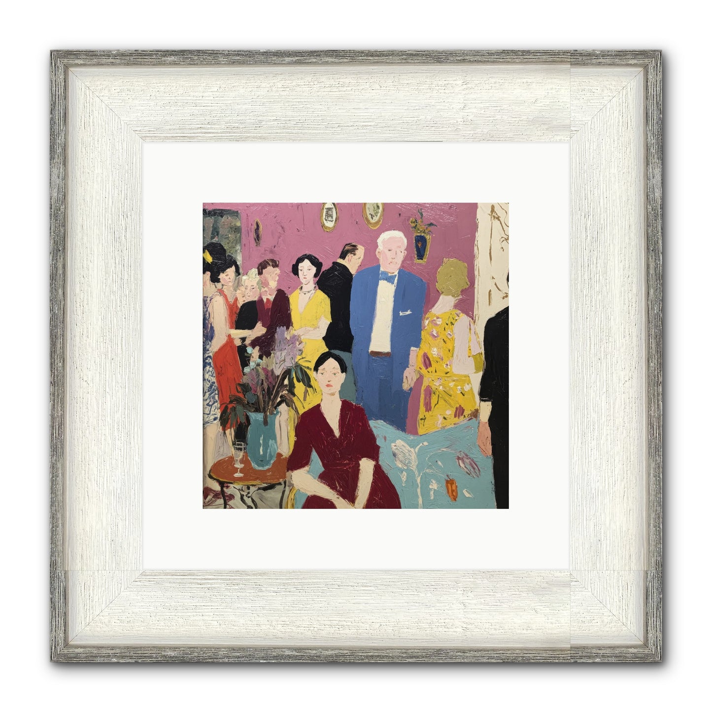 What The Doves Witnessed Framed Print - Driftwood White 10x10