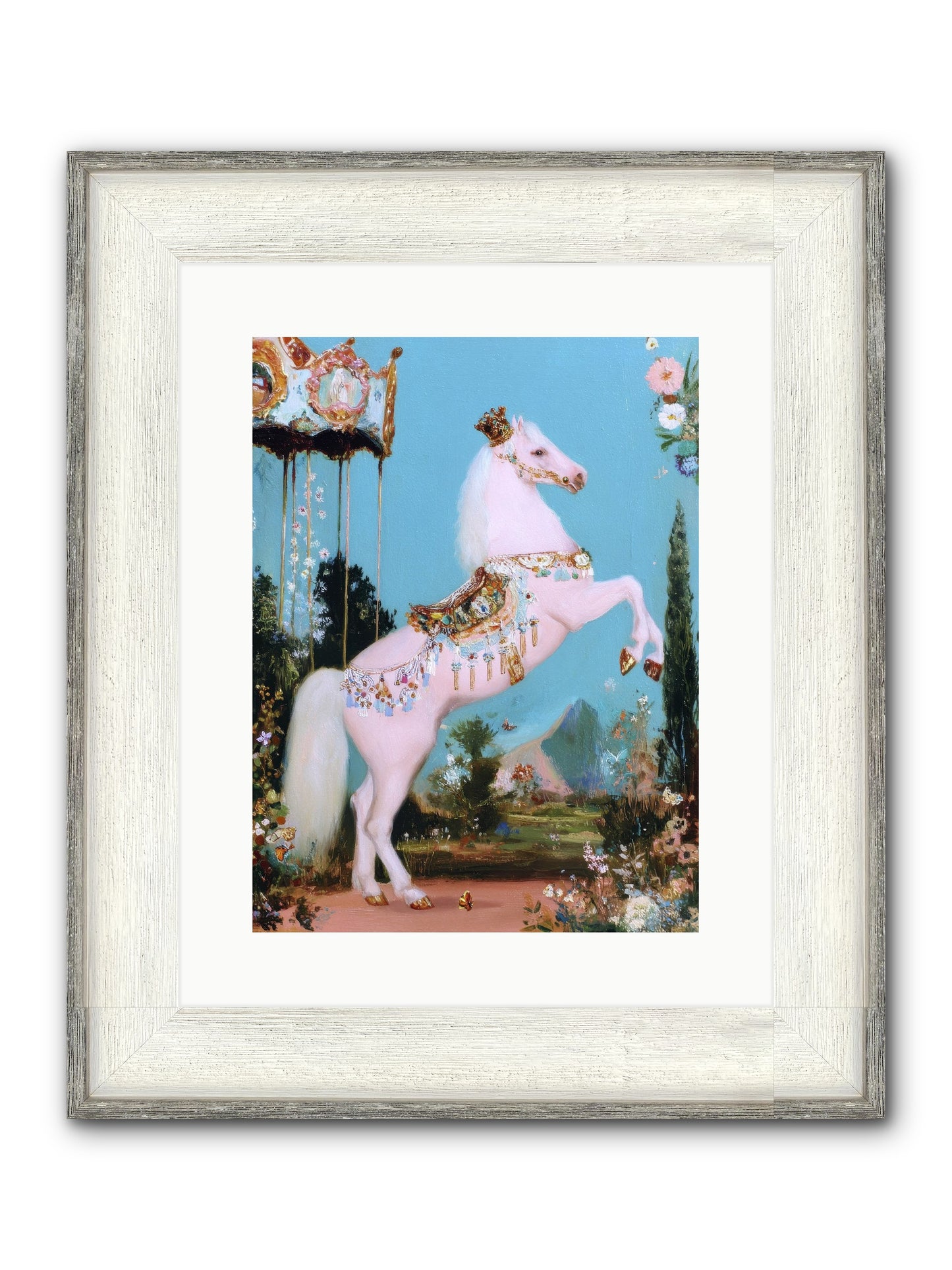 When Angels Learned To Waltz Framed Print - Driftwood White 12x16