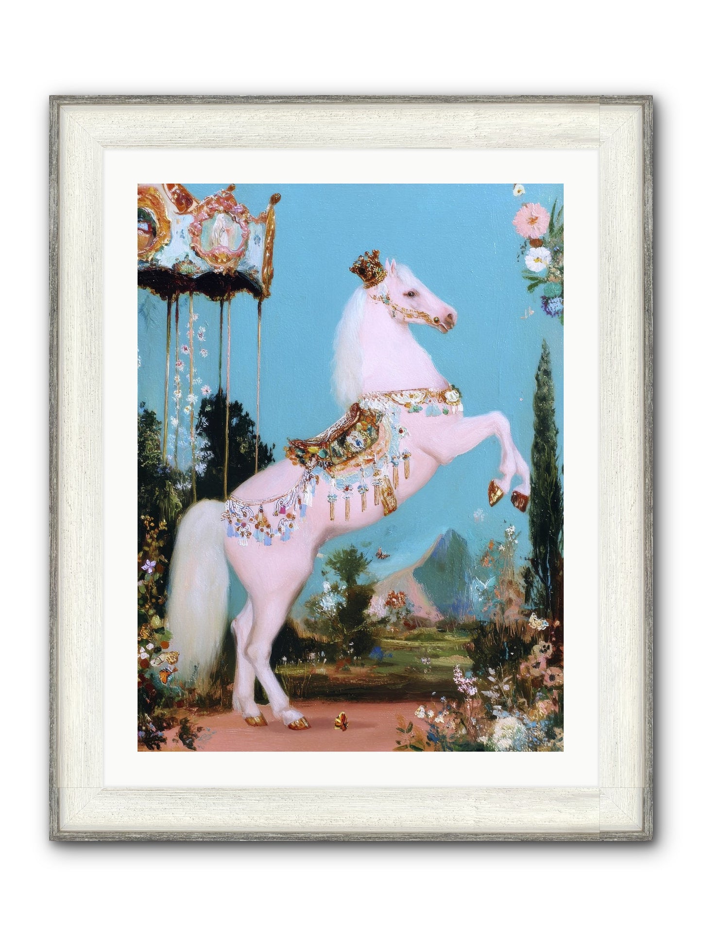 When Angels Learned To Waltz Framed Print - Driftwood White 24x32