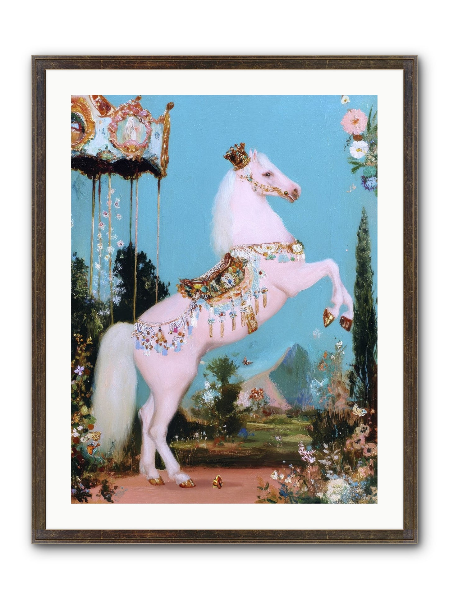 When Angels Learned To Waltz Framed Print - Slimwoods Black/Gold 24x32