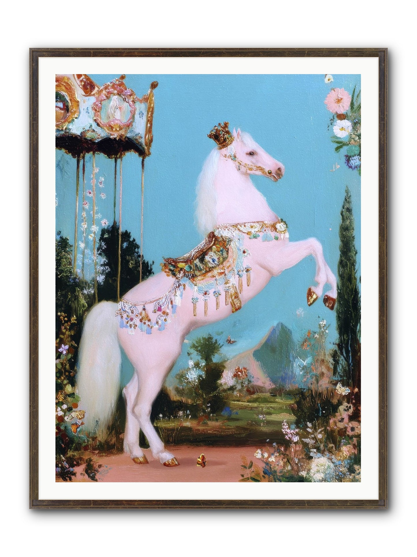 When Angels Learned To Waltz Framed Print - Slimwoods Black/Gold 36x48