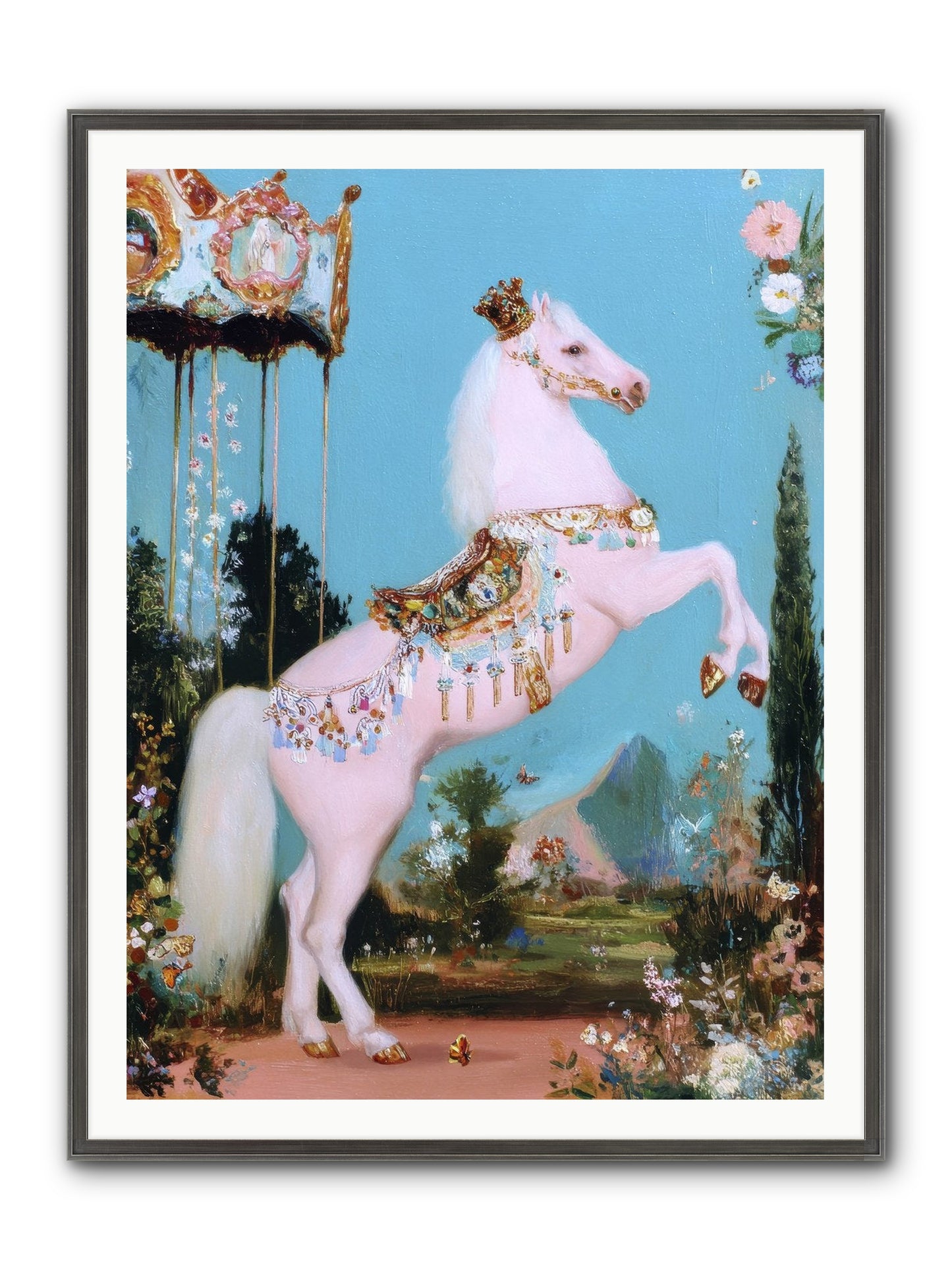 When Angels Learned To Waltz Framed Print - Slimwoods Black/Silver 36x48