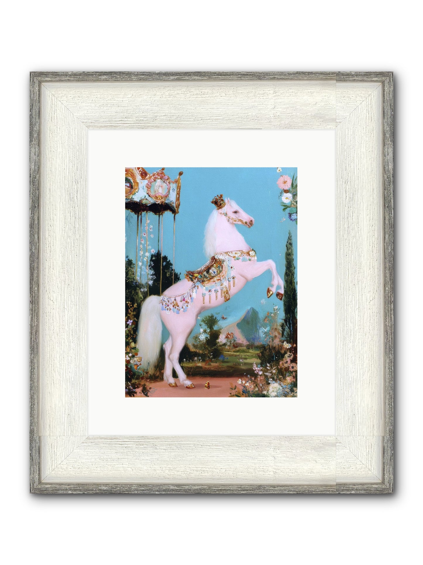When Angels Learned To Waltz Framed Print - Driftwood White 9x12