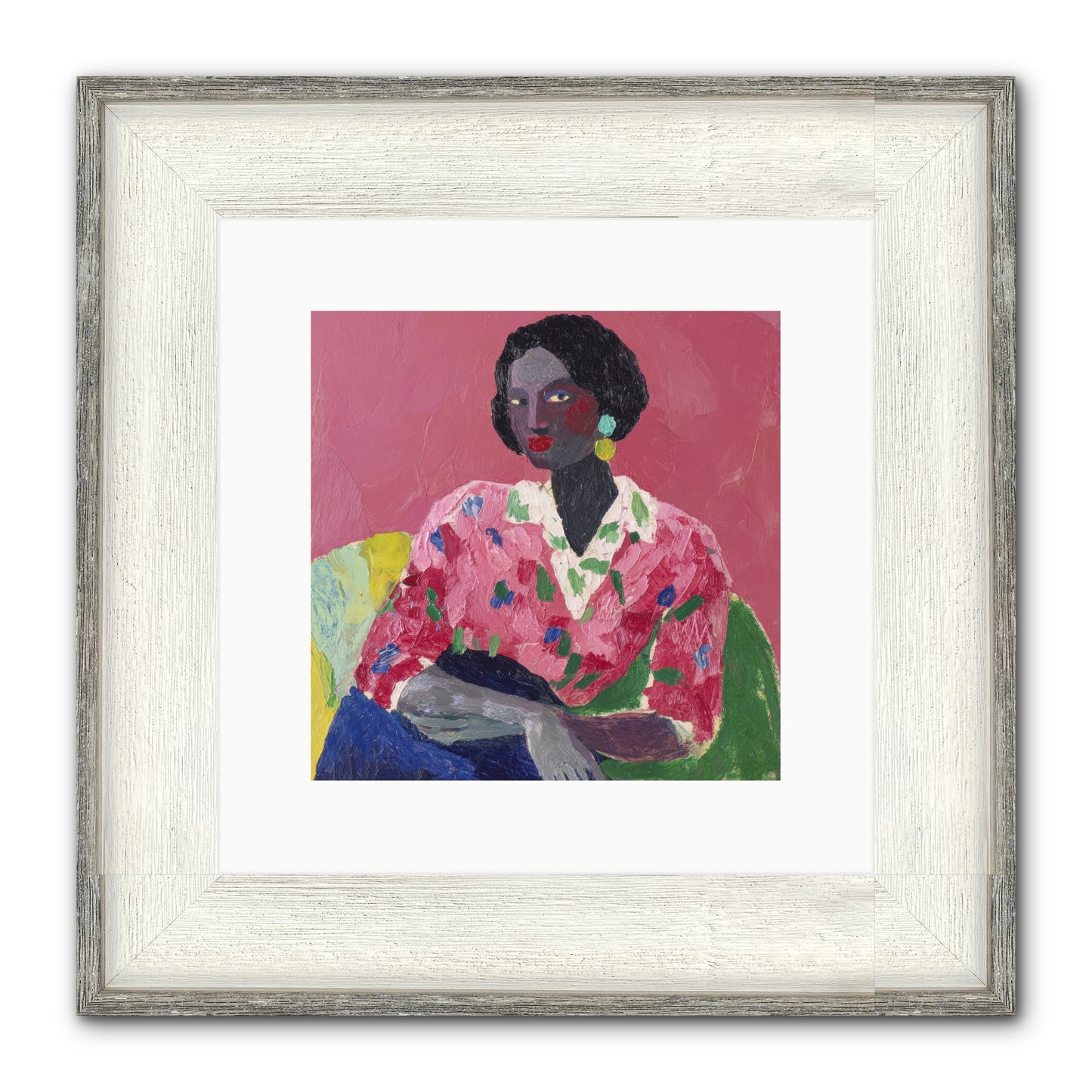 When Beauty Was A Burden Framed Print - Driftwood White 10x10