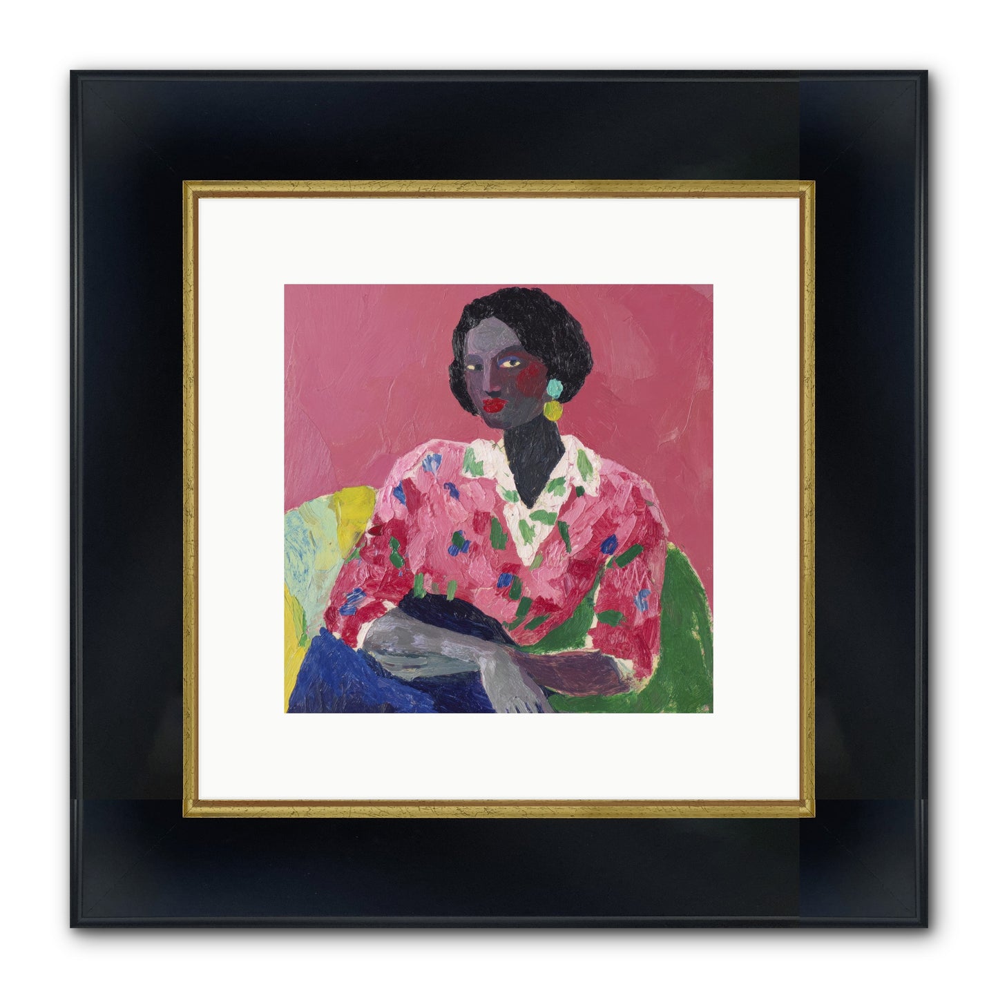 When Beauty Was A Burden Framed Print - Wide Black w/Gold 10x10