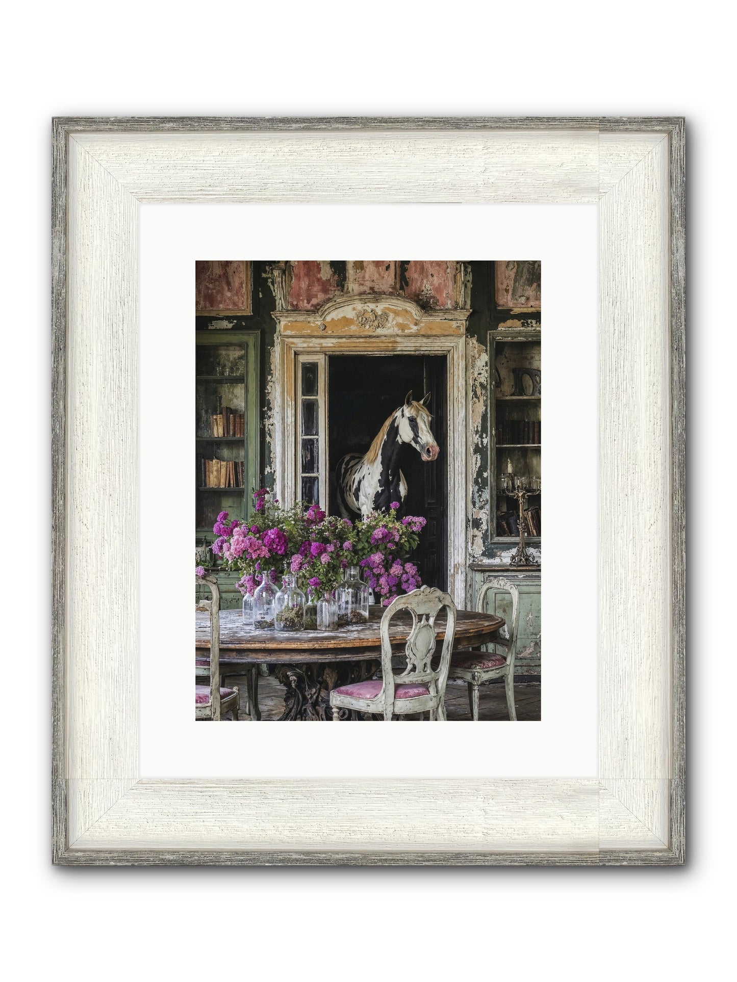 When Belonging Becomes An Art Framed Print - Driftwood White 12x16