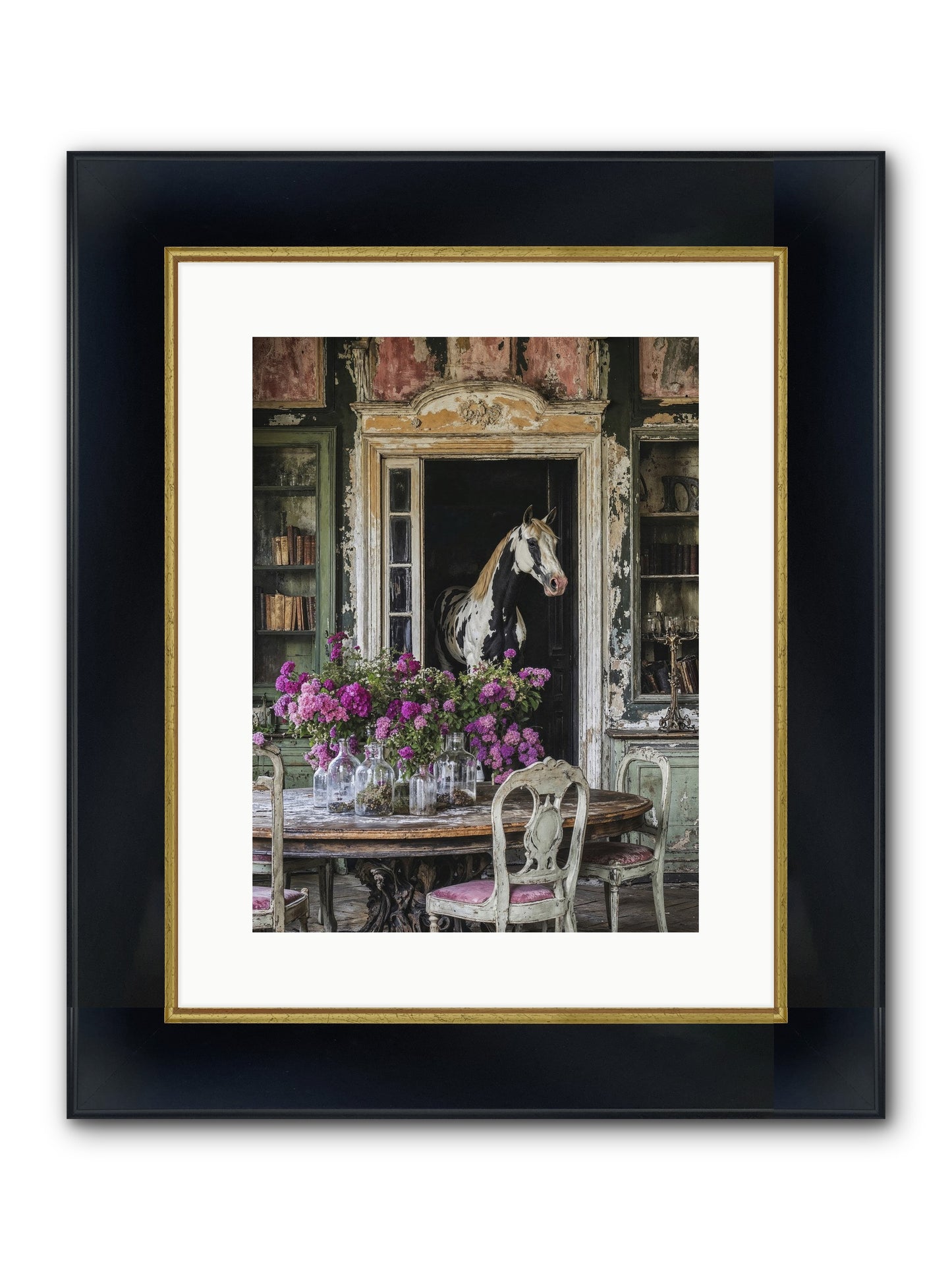 When Belonging Becomes An Art Framed Print - Wide Black w/Gold 12x16
