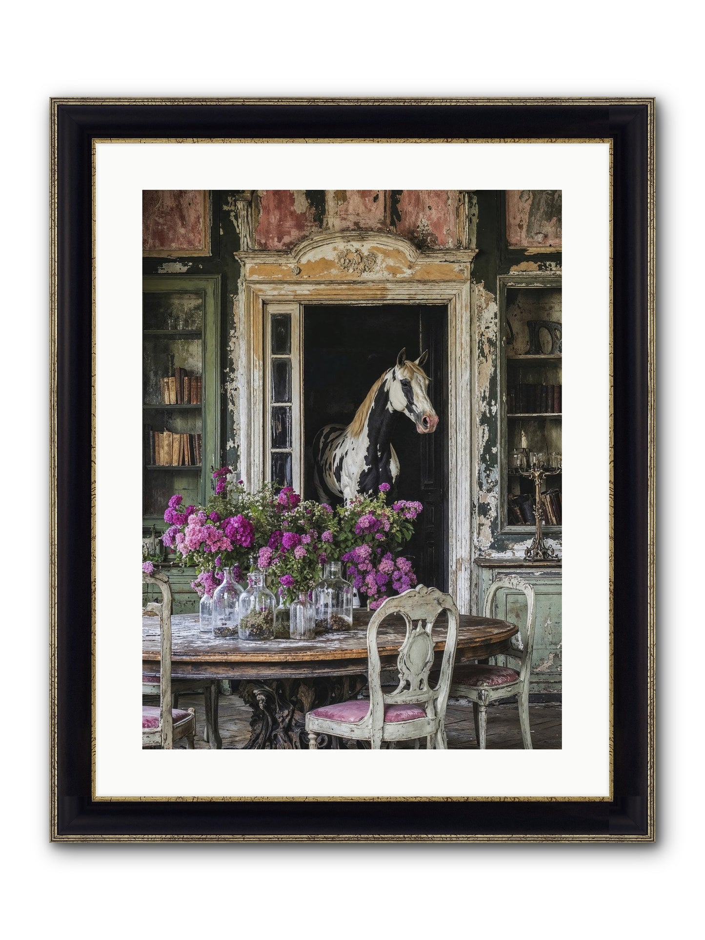 When Belonging Becomes An Art Framed Print - Black & Gold 18x24