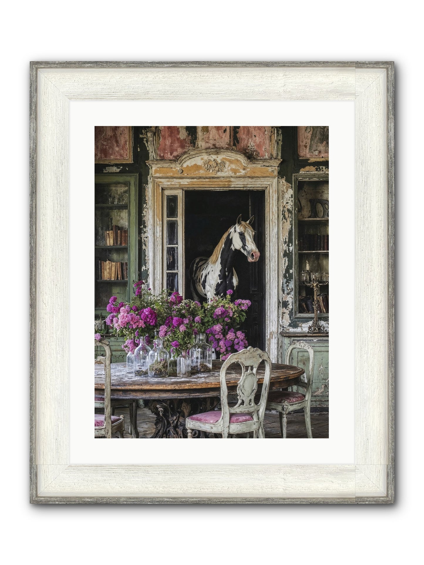When Belonging Becomes An Art Framed Print - Driftwood White 18x24