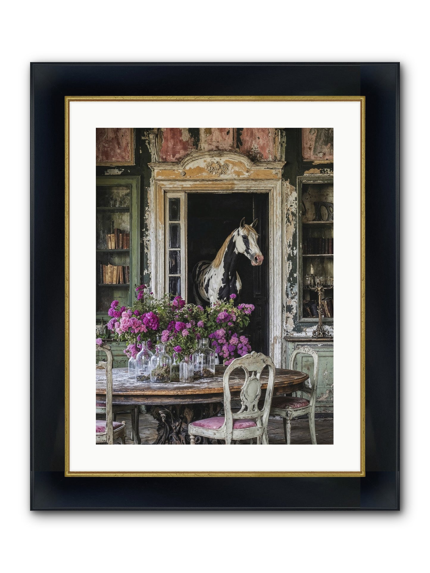 When Belonging Becomes An Art Framed Print - Wide Black w/Gold 18x24