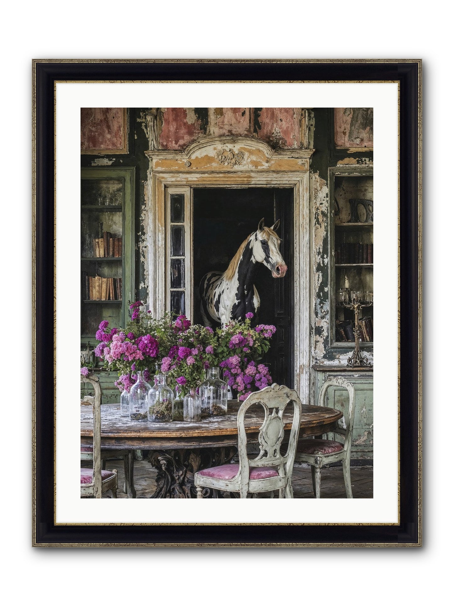 When Belonging Becomes An Art Framed Print - Black & Gold 24x32