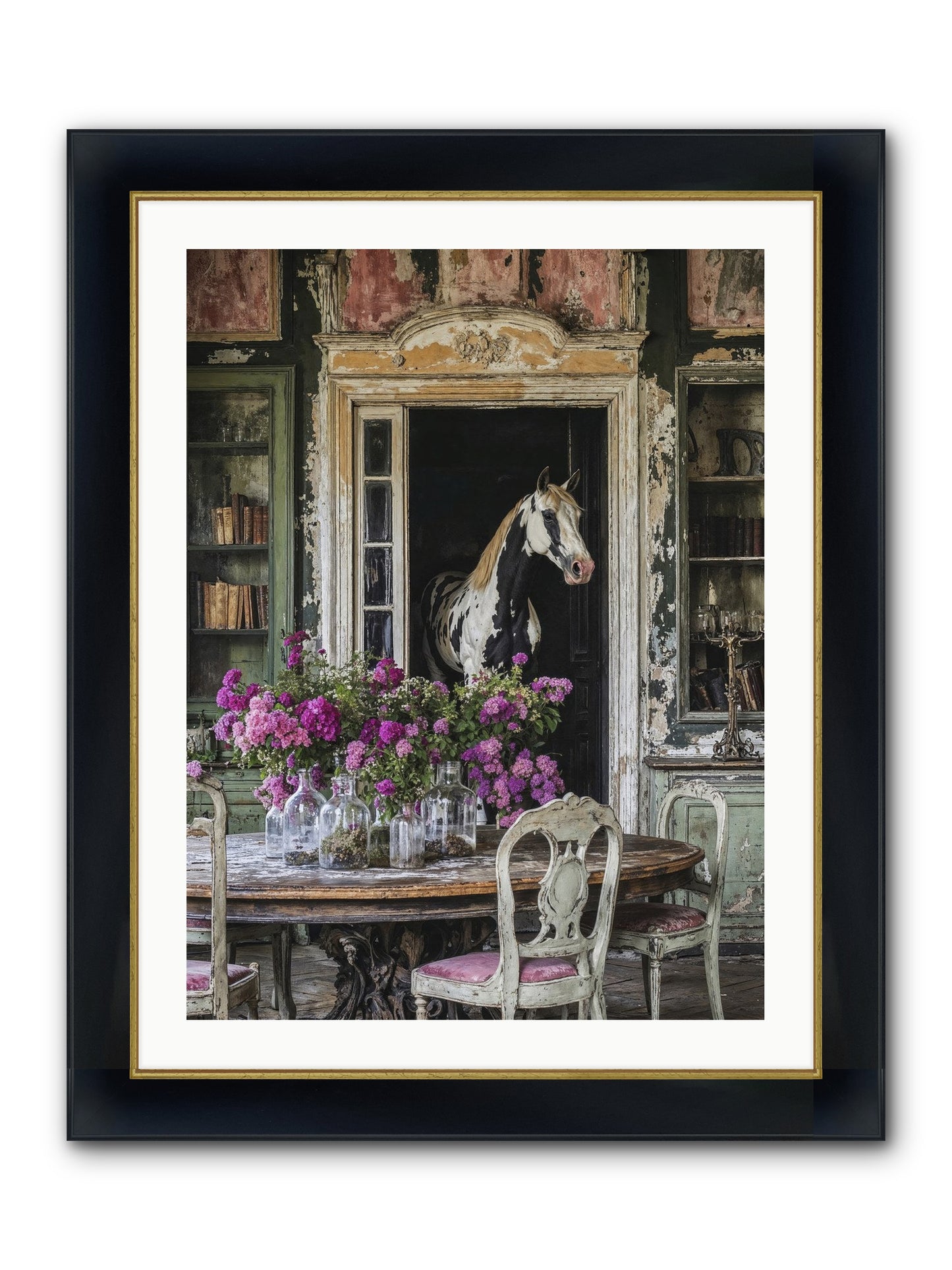 When Belonging Becomes An Art Framed Print - Wide Black w/Gold 24x32