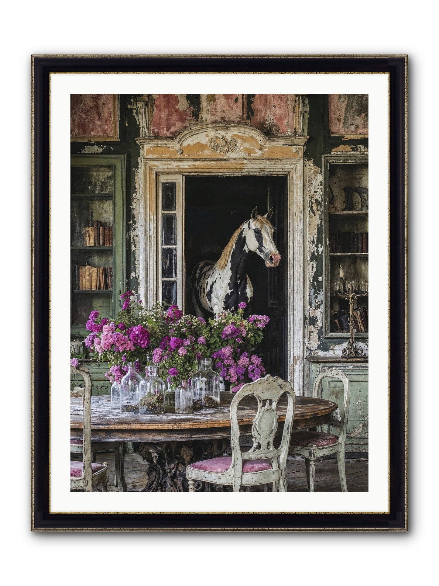 When Belonging Becomes An Art Framed Print - Black & Gold 30x40