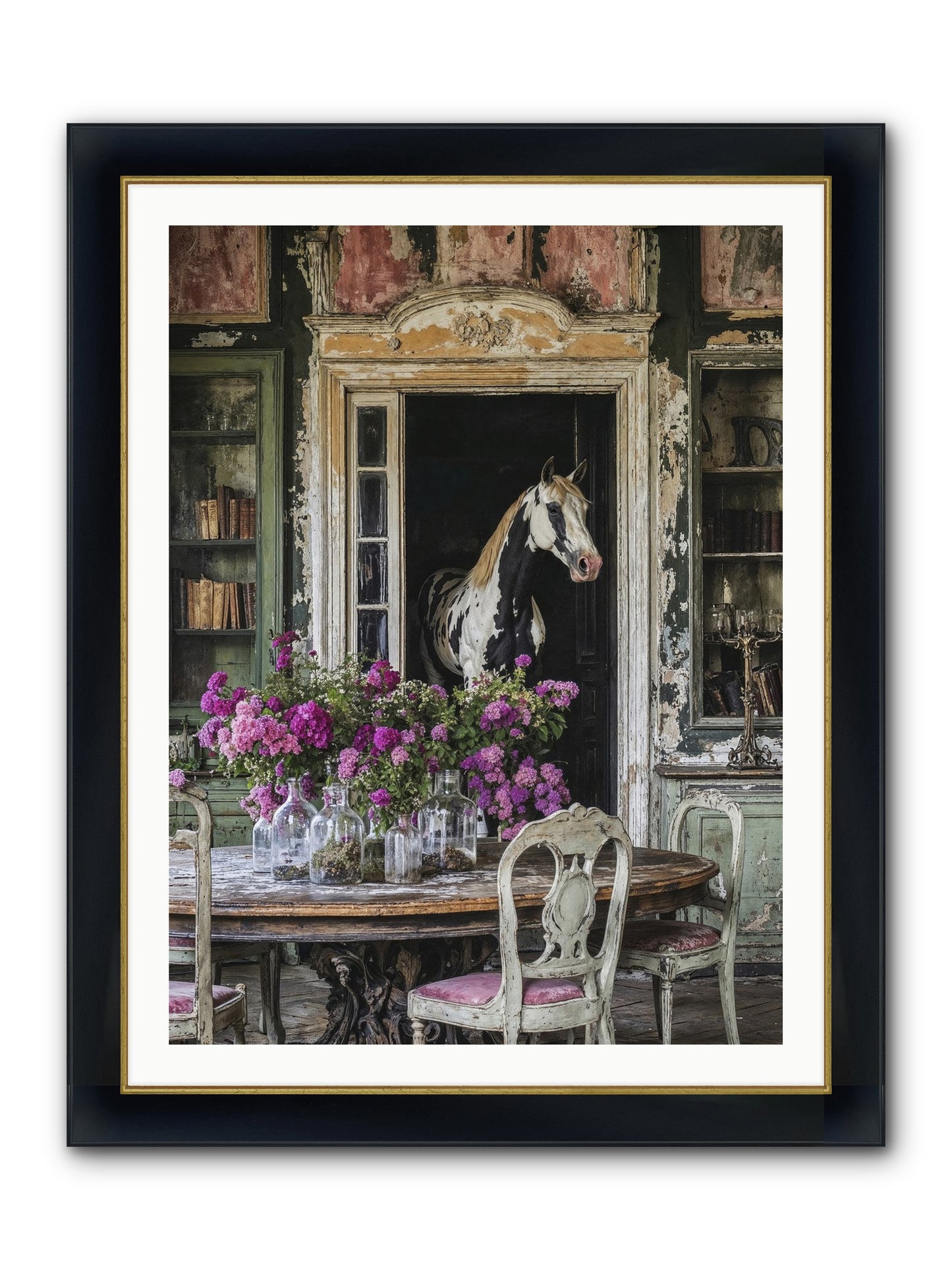 When Belonging Becomes An Art Framed Print - Wide Black w/Gold 30x40