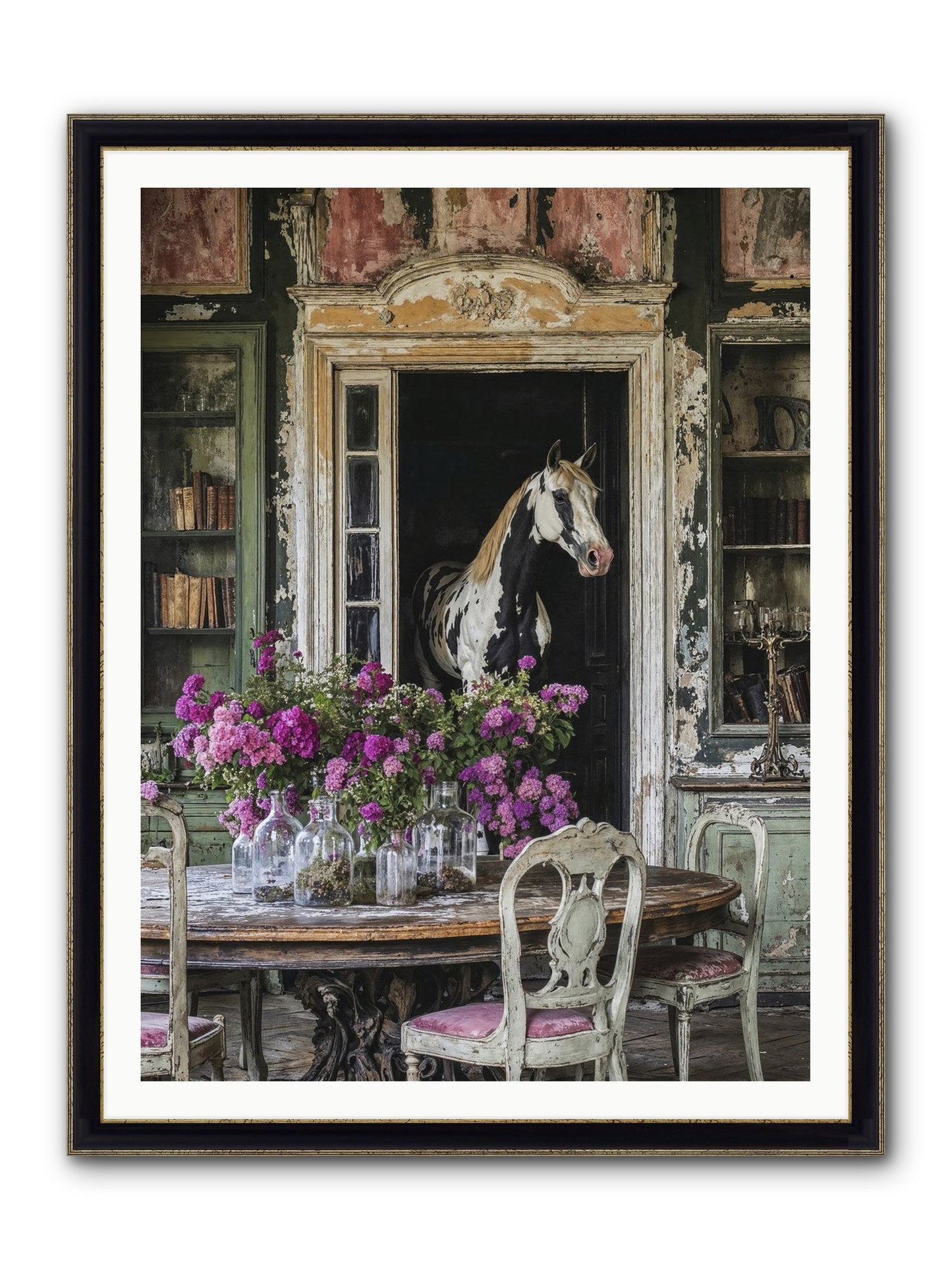 When Belonging Becomes An Art Framed Print - Black & Gold 36x48