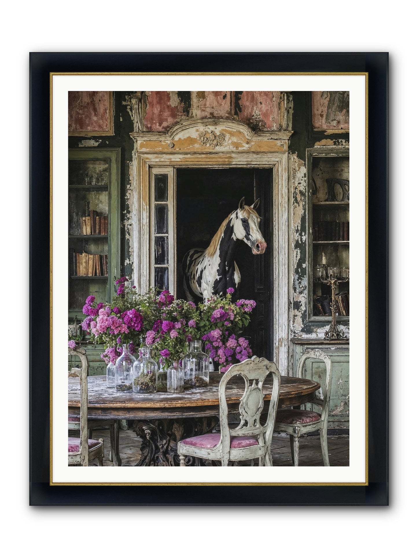 When Belonging Becomes An Art Framed Print - Wide Black w/Gold 36x48