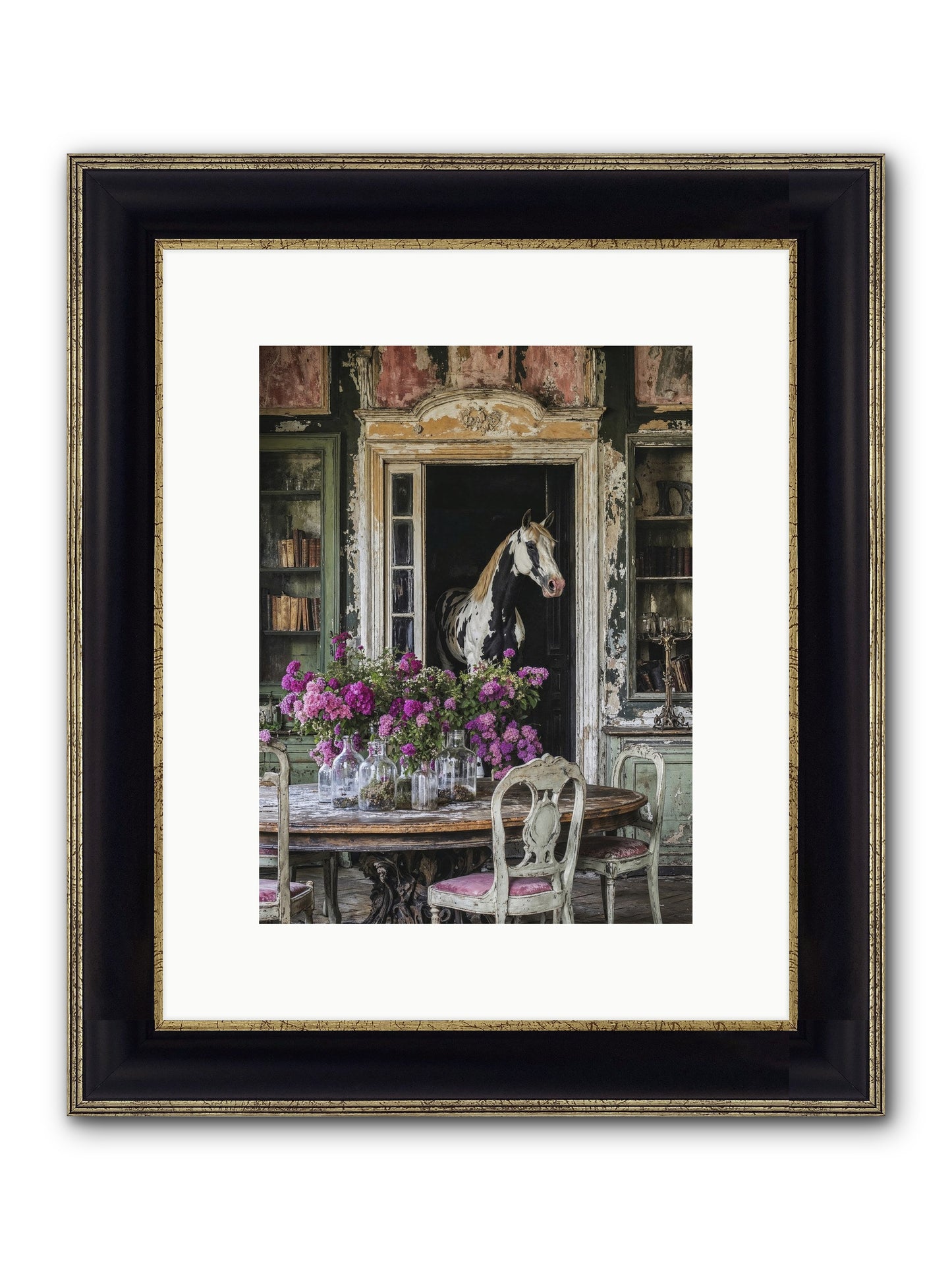 When Belonging Becomes An Art Framed Print - Black & Gold 9x12