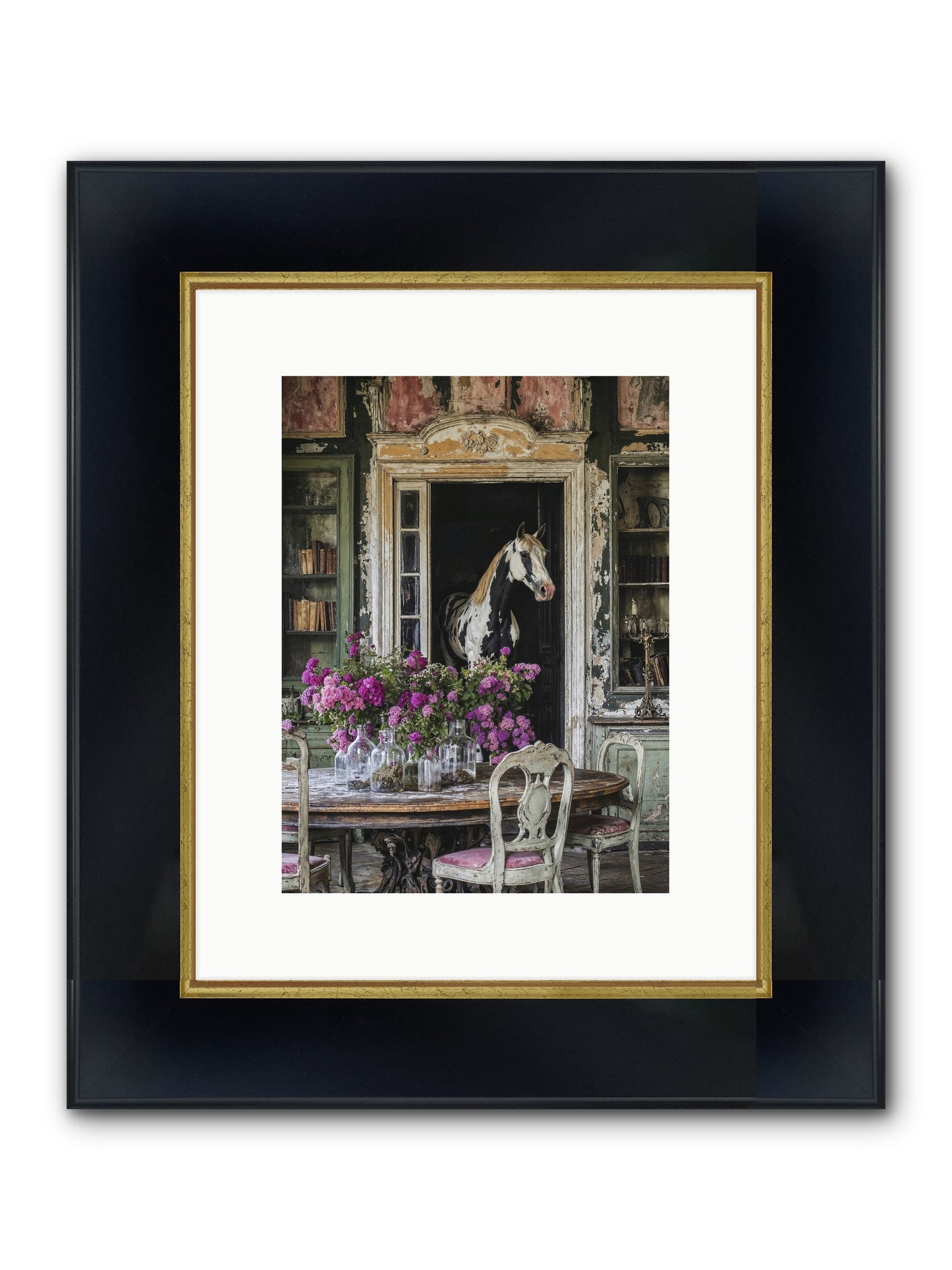 When Belonging Becomes An Art Framed Print - Wide Black w/Gold 9x12