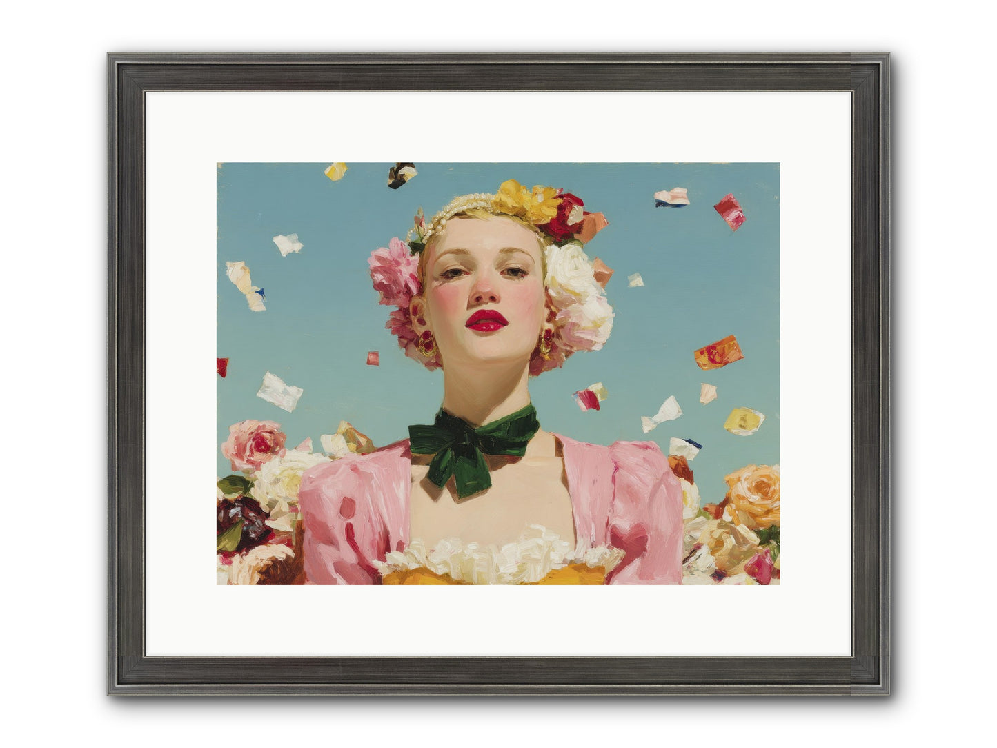 When Confidence Bloomed Framed Print - Slimwoods Black/Silver 16x12