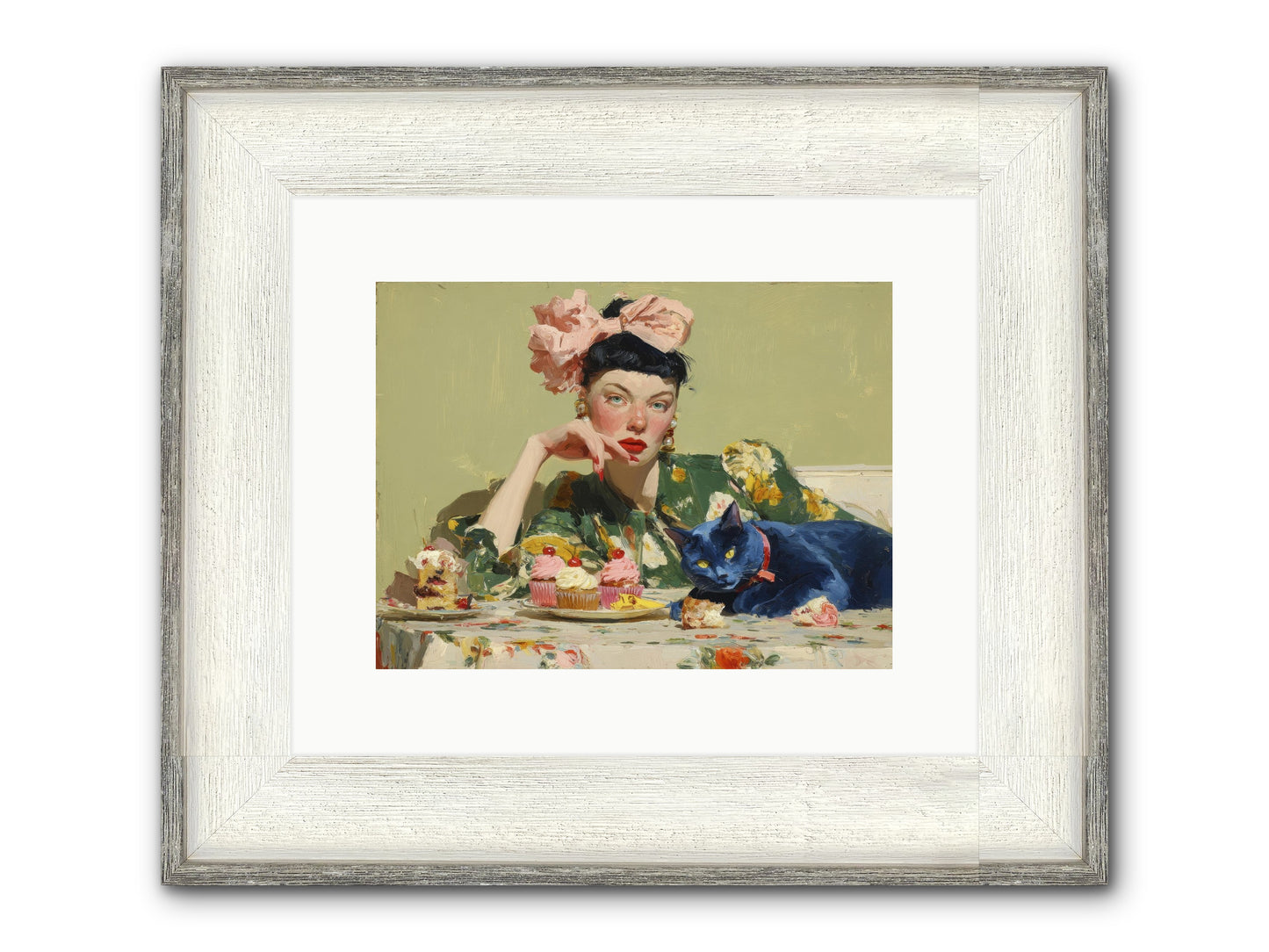 When Creatures Chose Their People Framed Print - Driftwood White 12x9