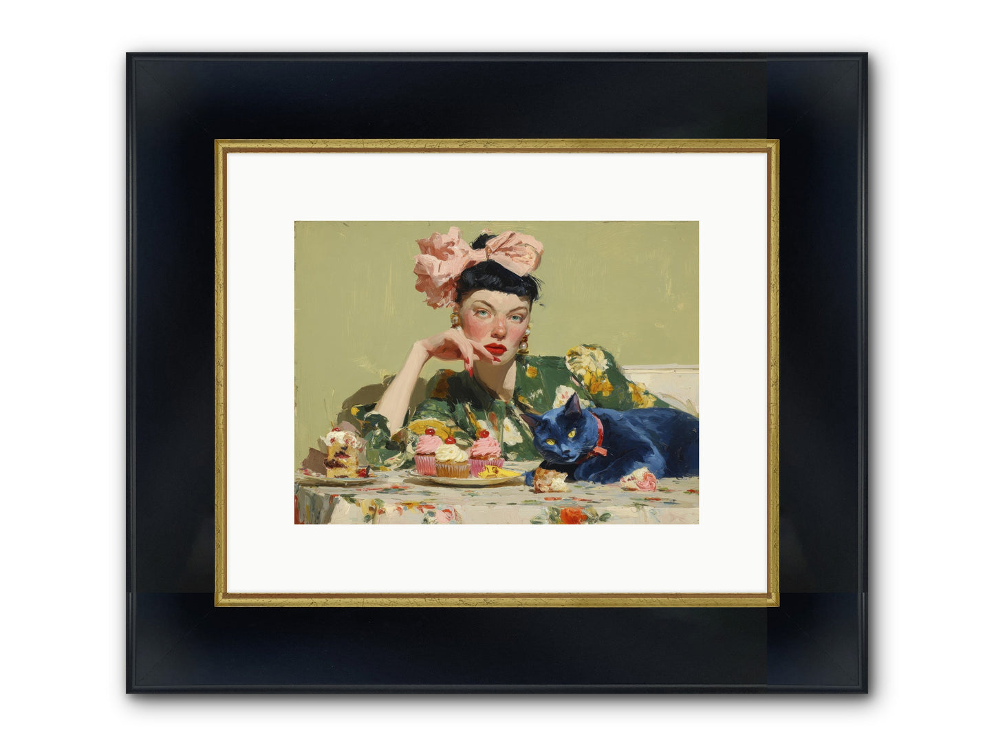 When Creatures Chose Their People Framed Print - Wide Black w/Gold 12x9