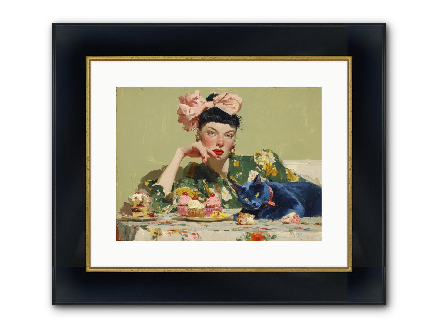 When Creatures Chose Their People Framed Print - Wide Black w/Gold 16x12