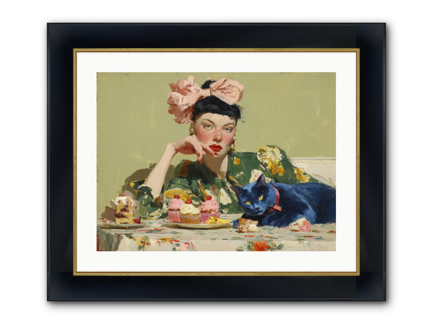 When Creatures Chose Their People Framed Print - Wide Black w/Gold 24x18
