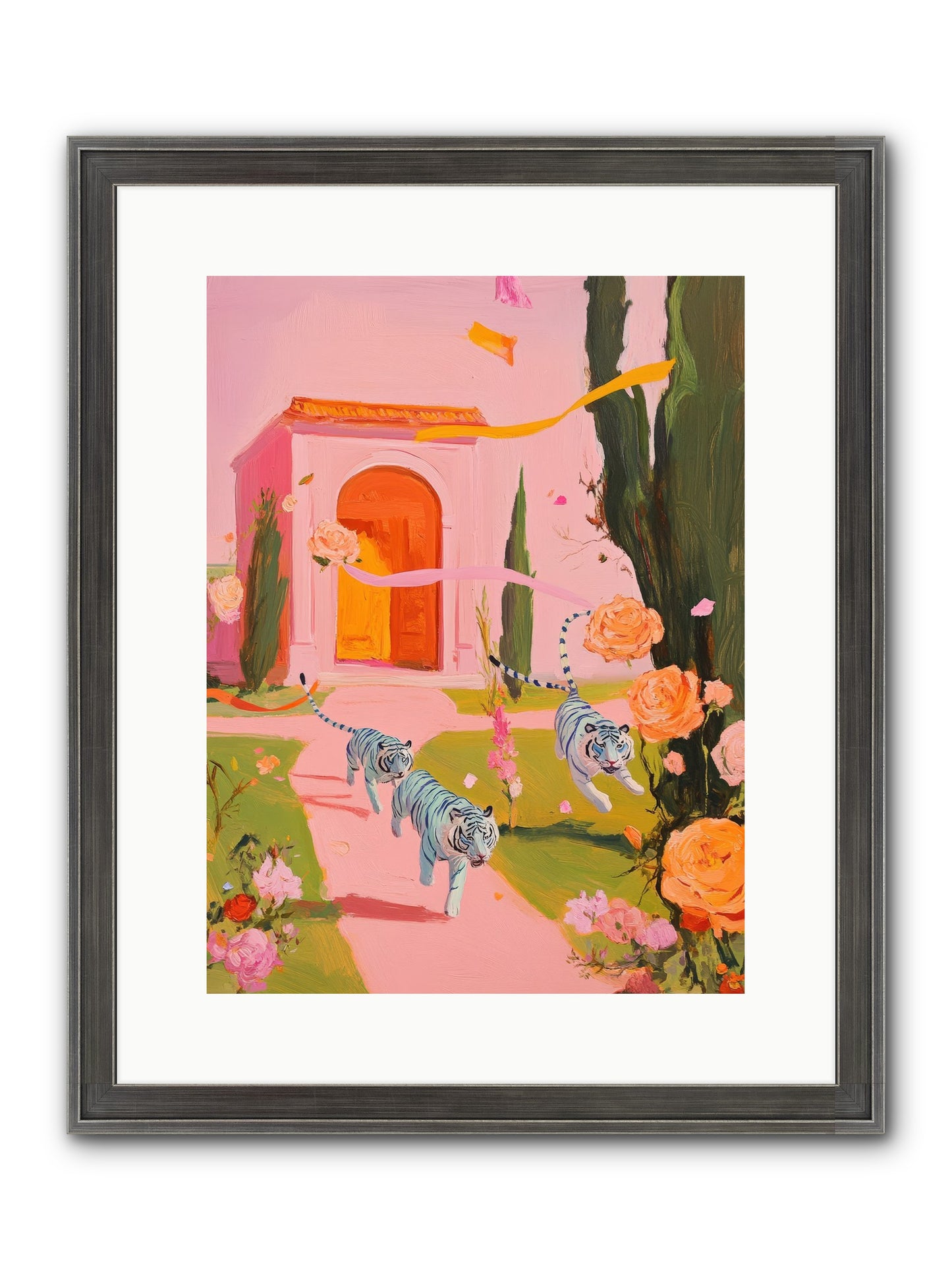 When Days Wore Rose Framed Print - Slimwoods Black/Silver 12x16