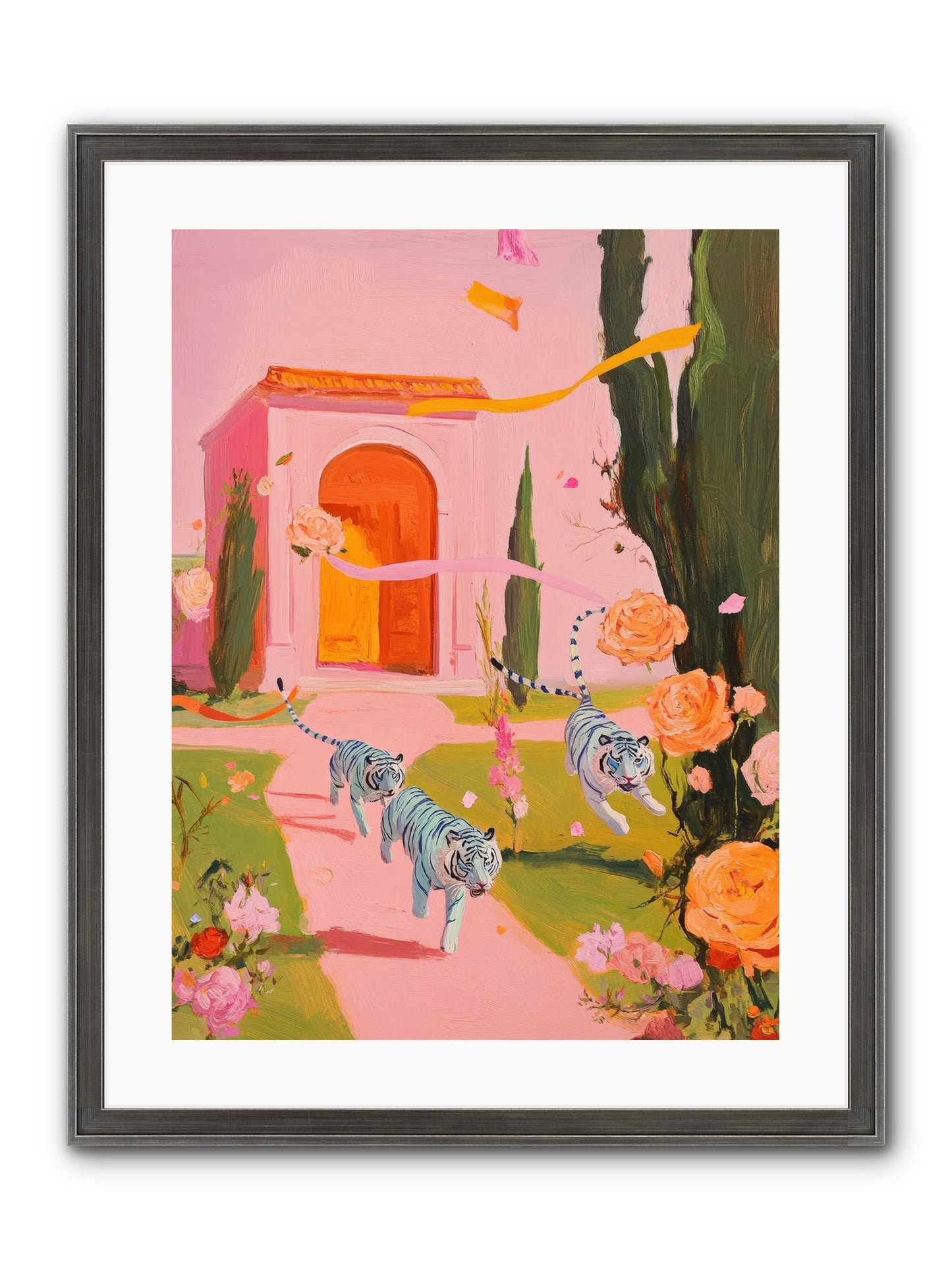 When Days Wore Rose Framed Print - Slimwoods Black/Silver 18x24