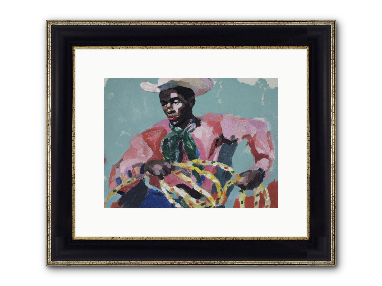 When Dreams Wore Bridles Framed Print - Black & Gold 12x9