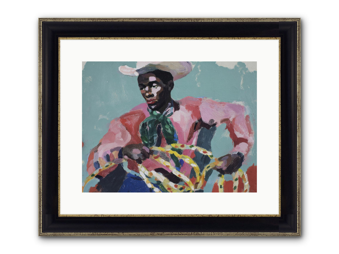 When Dreams Wore Bridles Framed Print - Black & Gold 16x12
