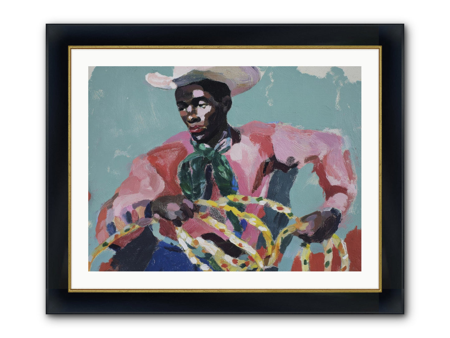 When Dreams Wore Bridles Framed Print - Wide Black w/Gold 32x24