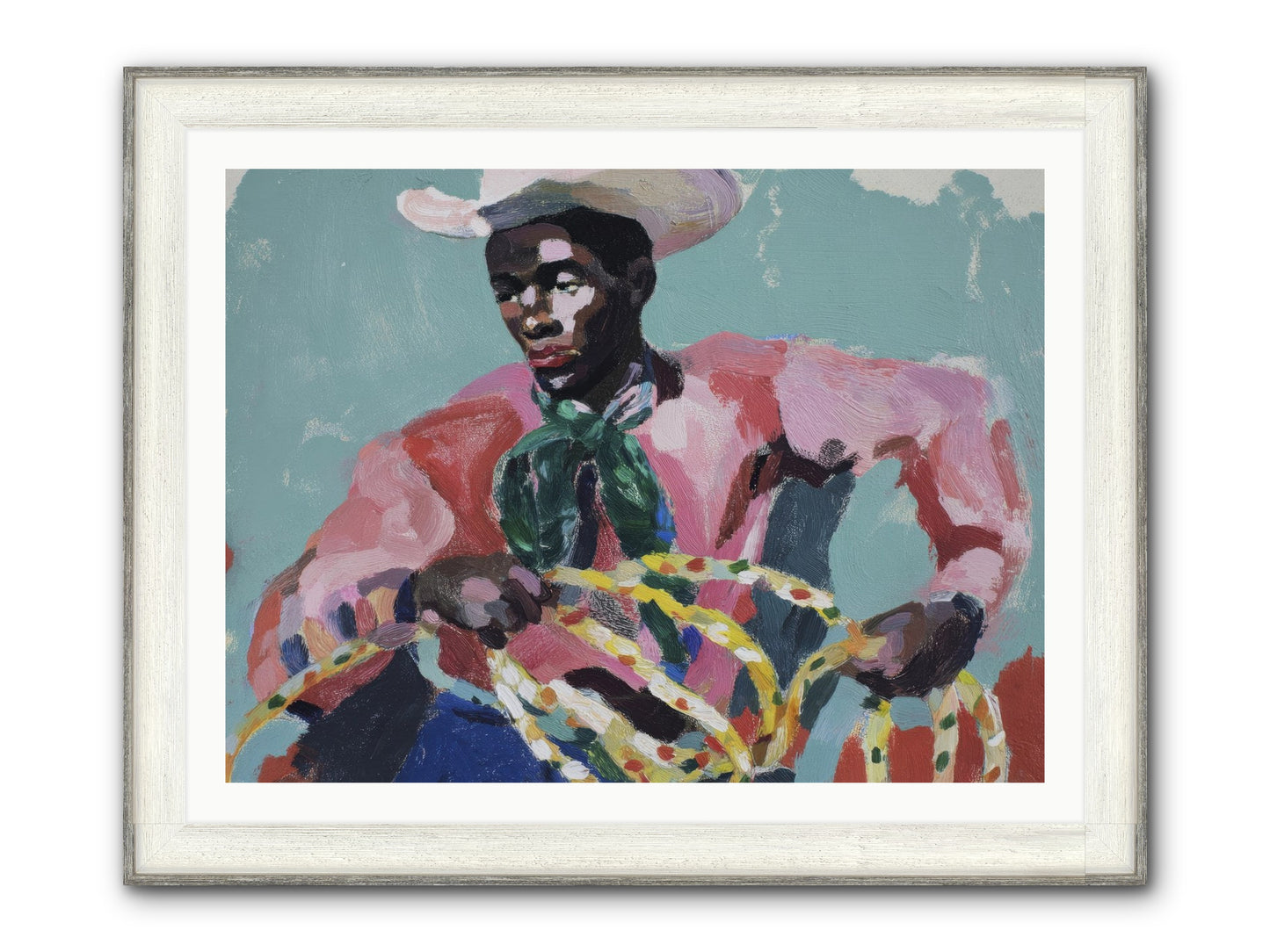 When Dreams Wore Bridles Framed Print - Driftwood White 40x30