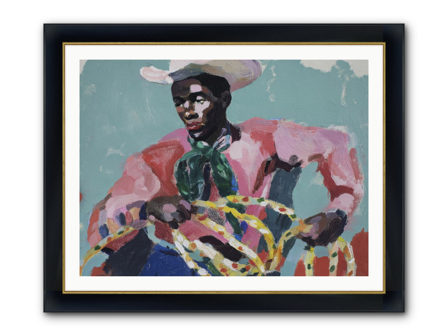 When Dreams Wore Bridles Framed Print - Wide Black w/Gold 40x30