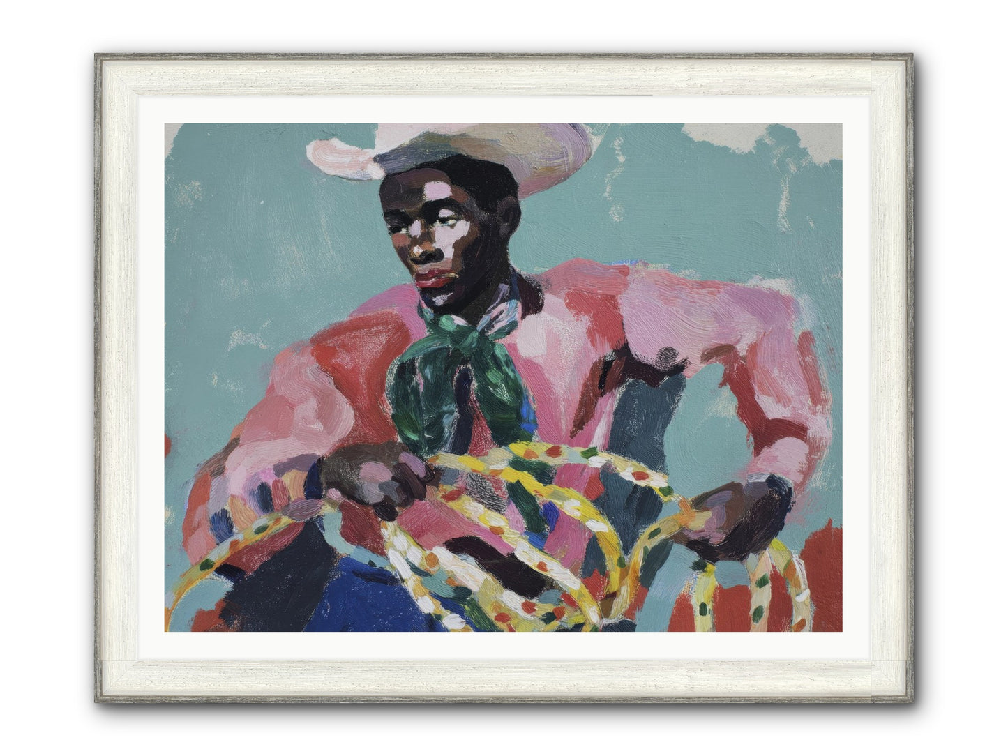 When Dreams Wore Bridles Framed Print - Driftwood White 48x36