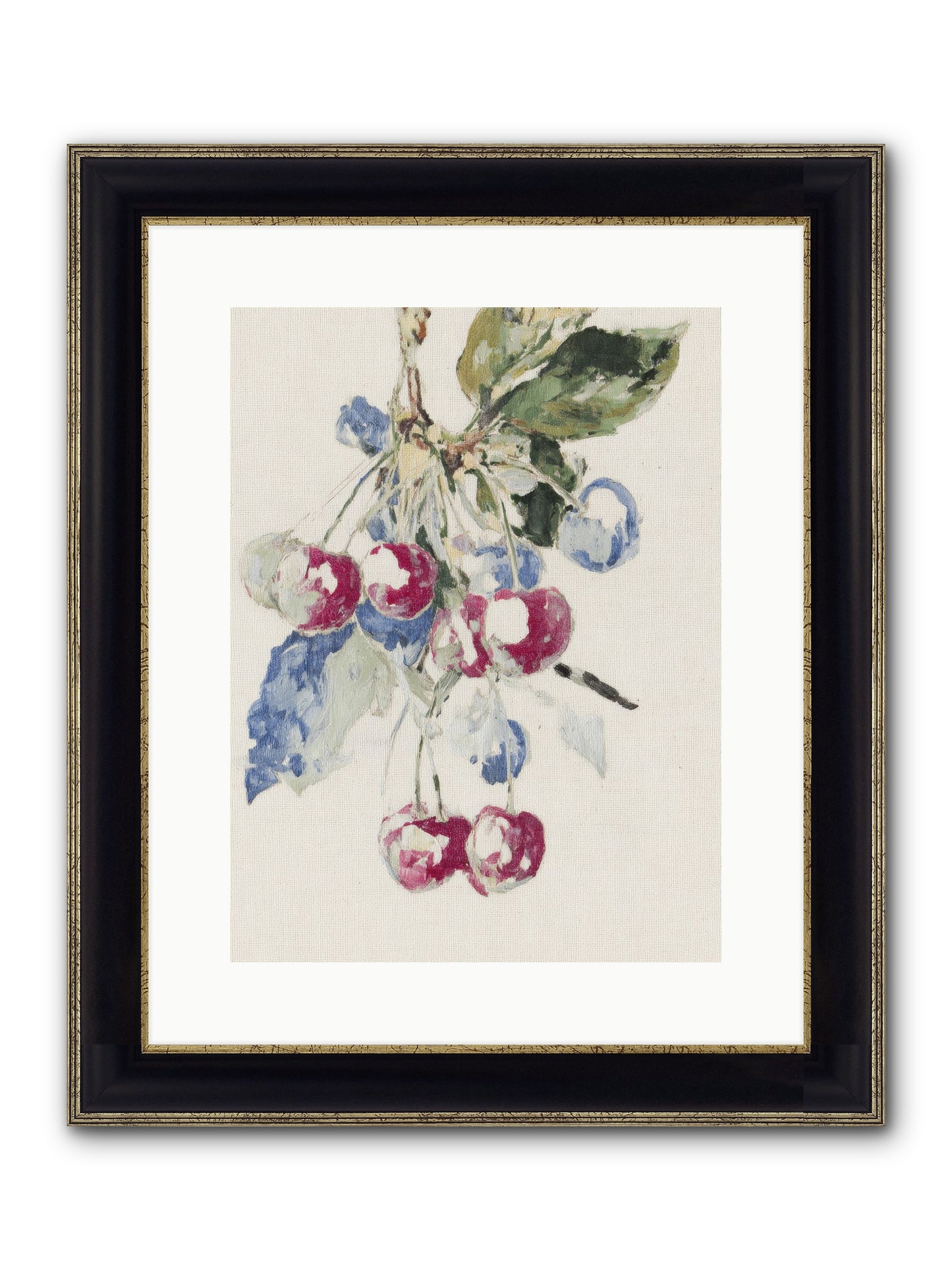 When Earth Offered Grace Framed Print - Black & Gold 12x16