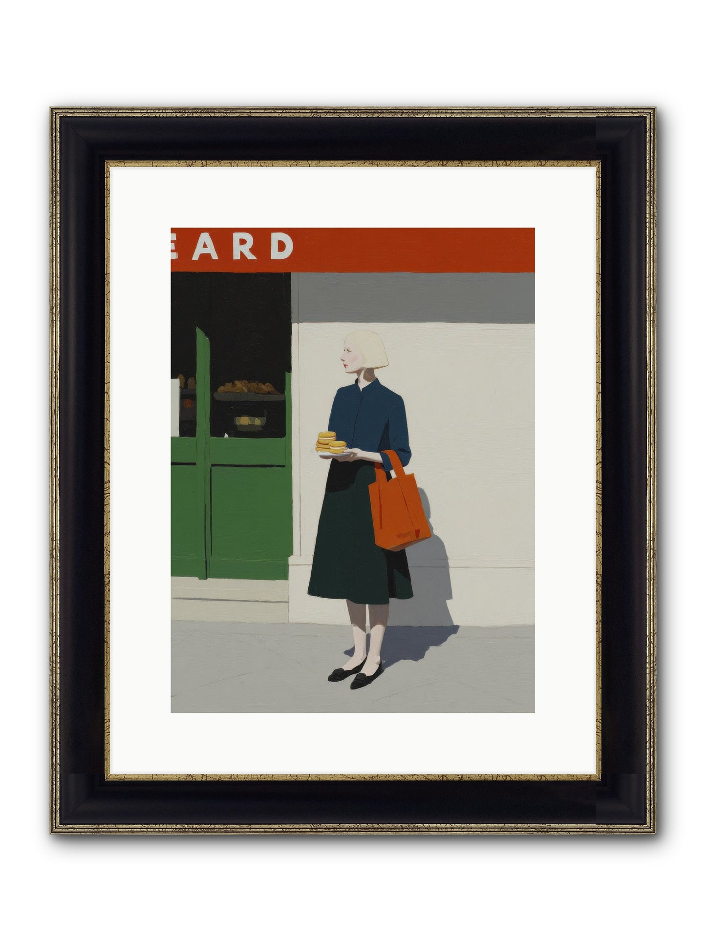 When Errands Became Poetry Framed Print - Black & Gold 12x16