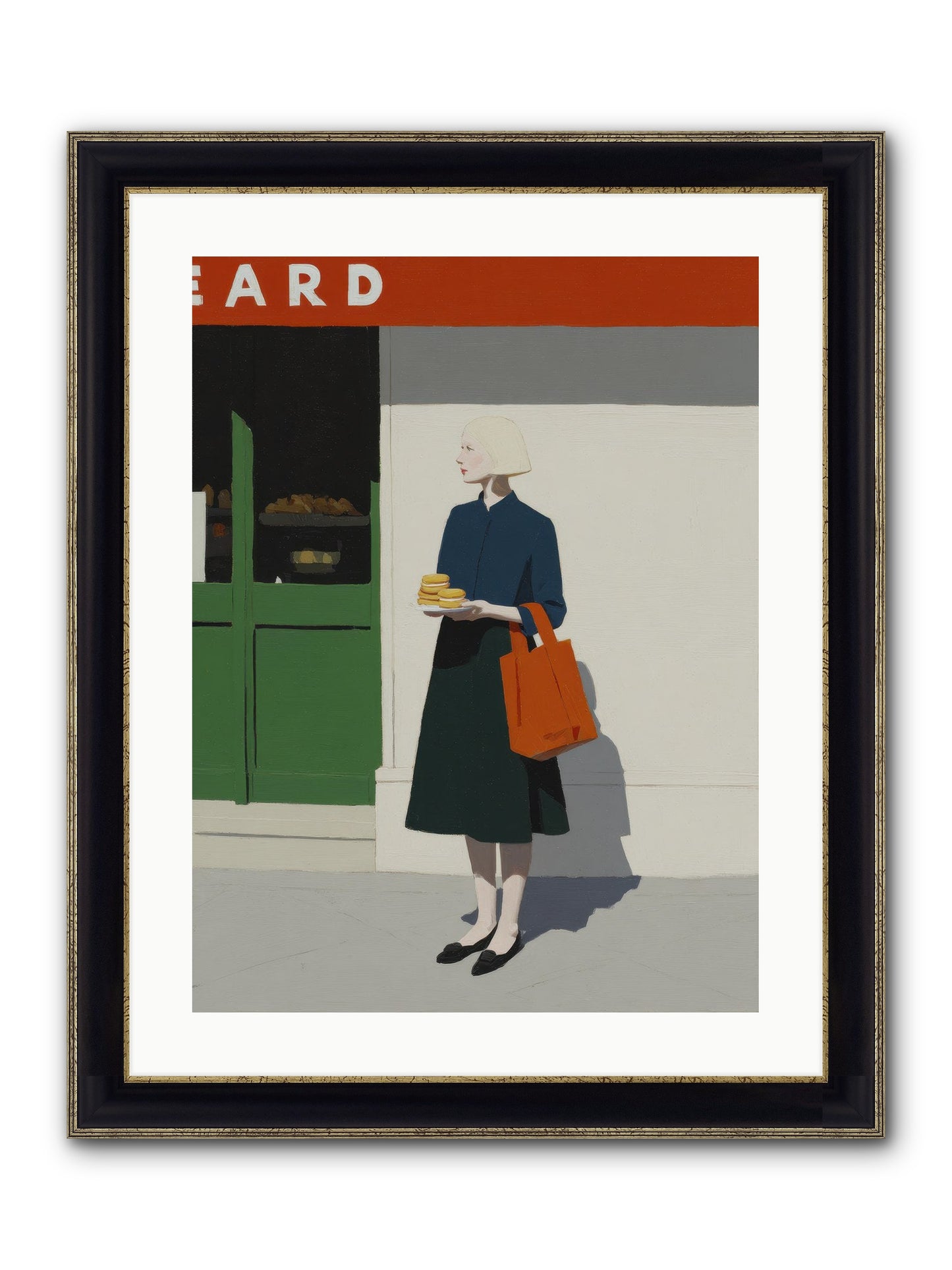 When Errands Became Poetry Framed Print - Black & Gold 18x24