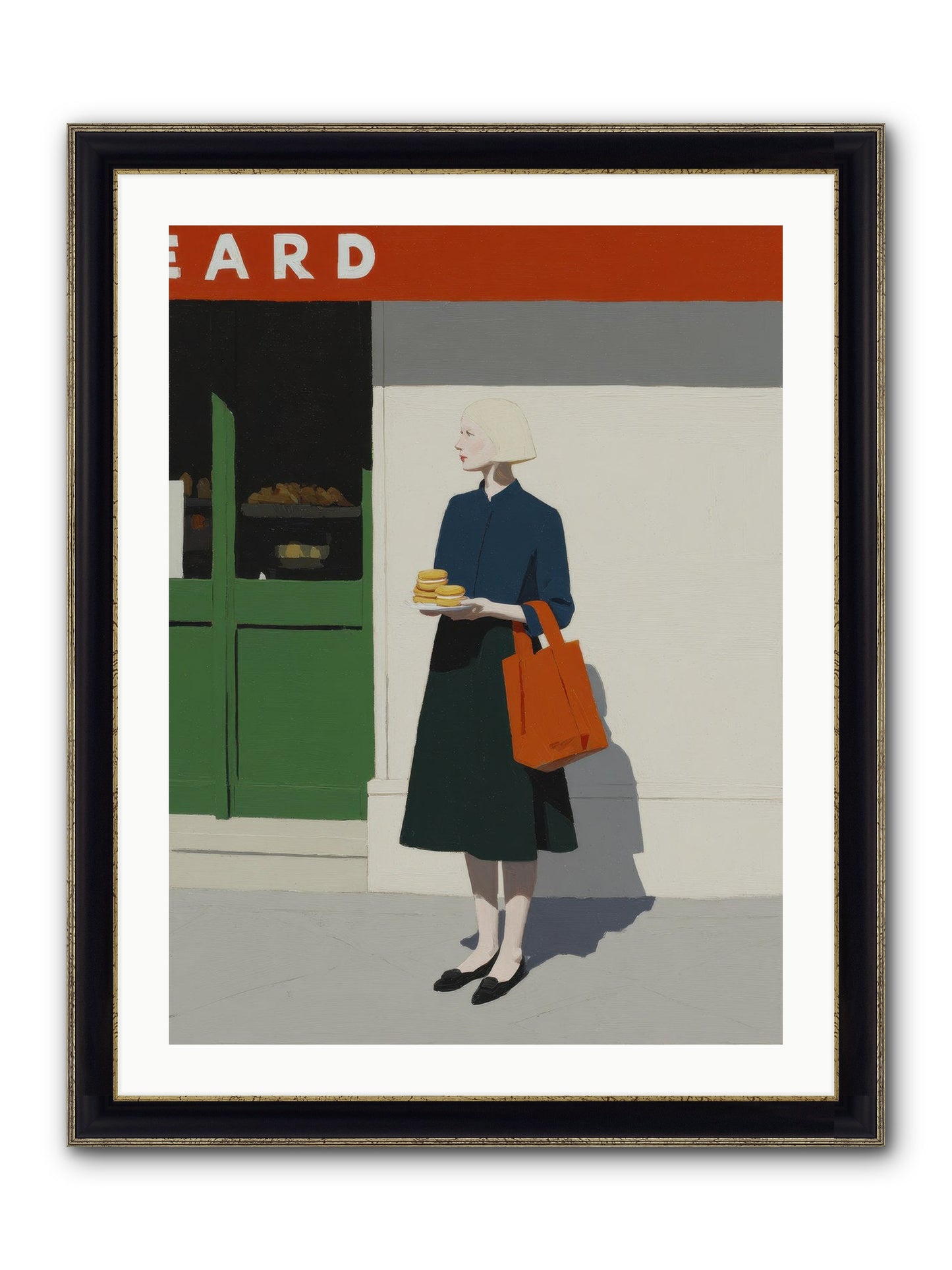 When Errands Became Poetry Framed Print - Black & Gold 24x32