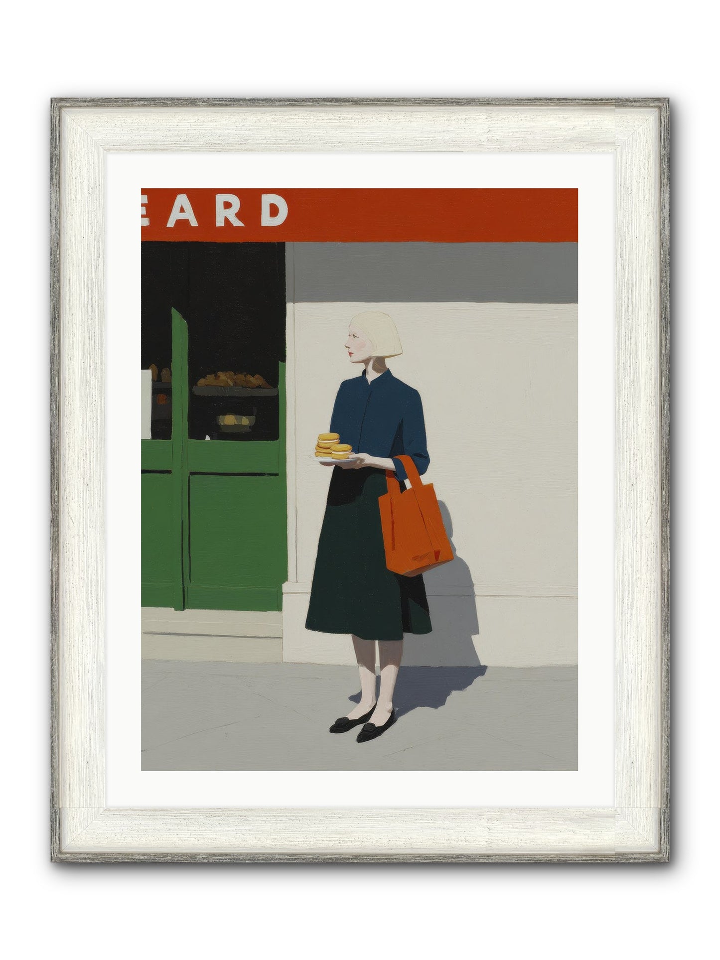 When Errands Became Poetry Framed Print - Driftwood White 24x32