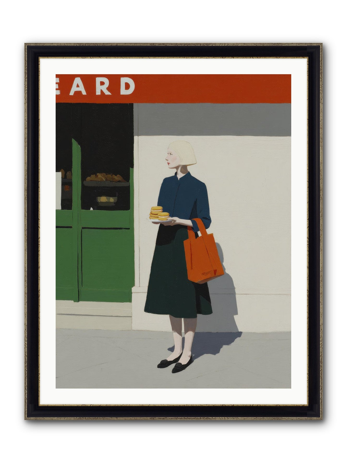 When Errands Became Poetry Framed Print - Black & Gold 30x40