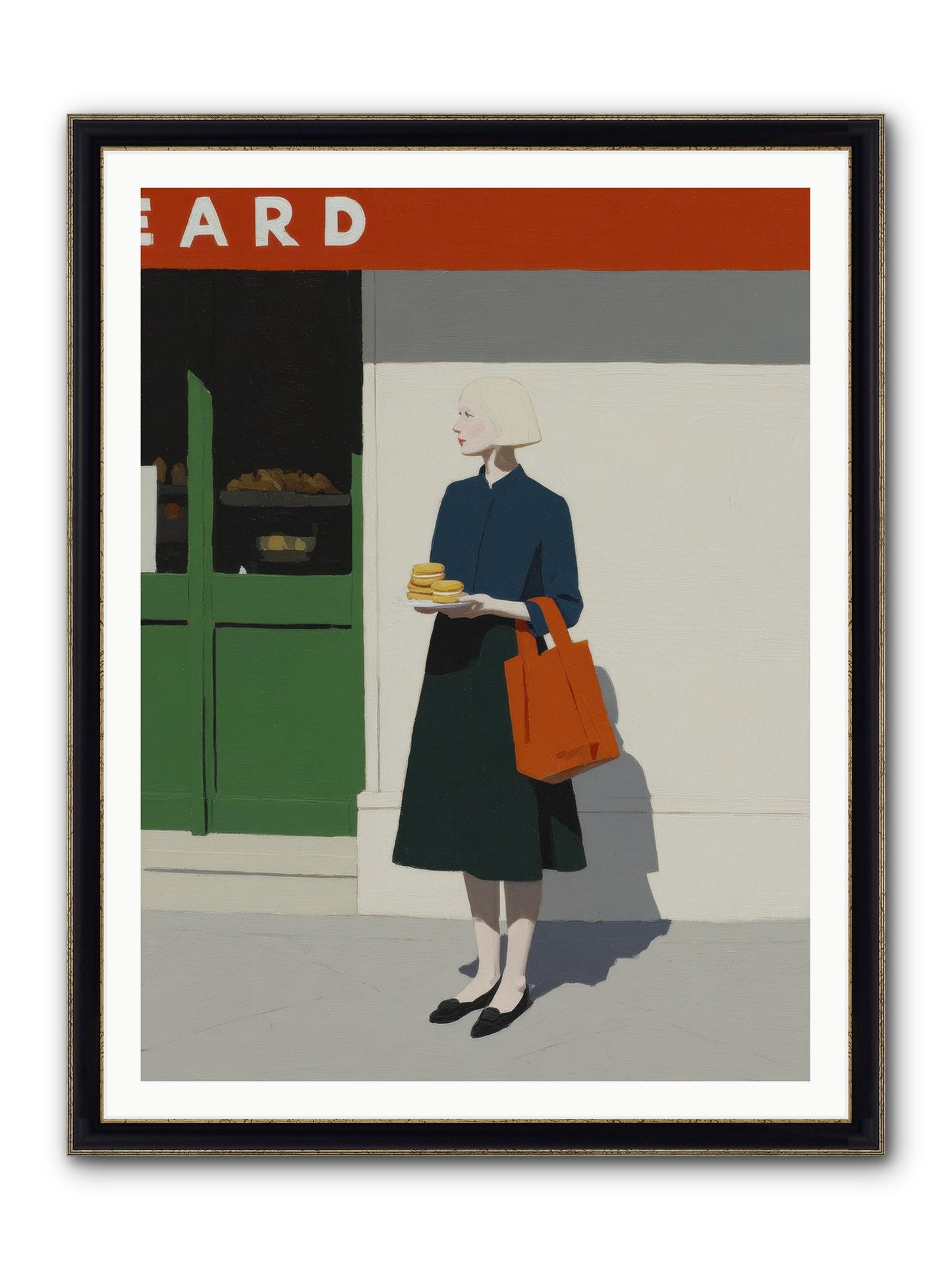 When Errands Became Poetry Framed Print - Black & Gold 36x48