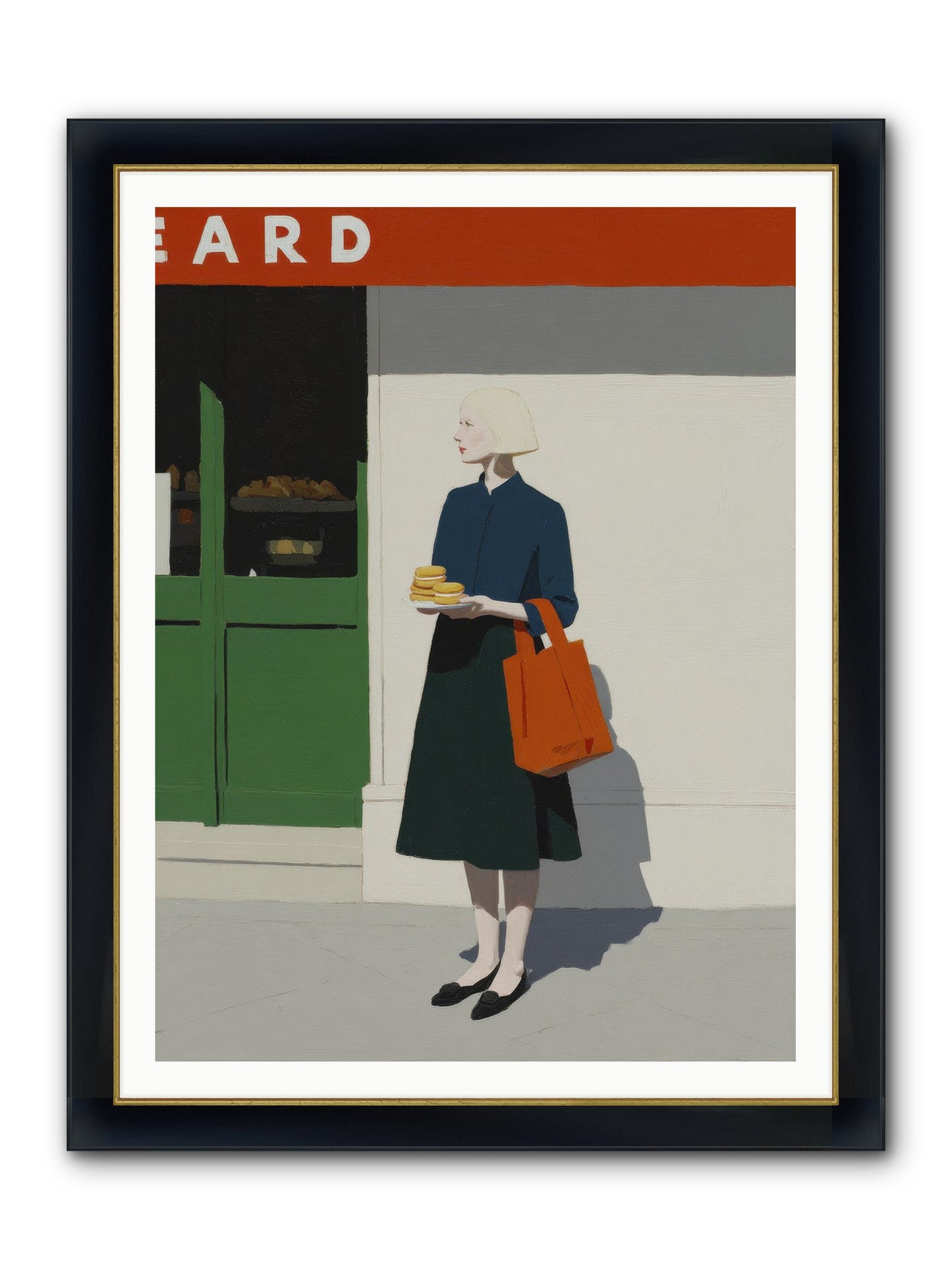 When Errands Became Poetry Framed Print - Wide Black w/Gold 36x48