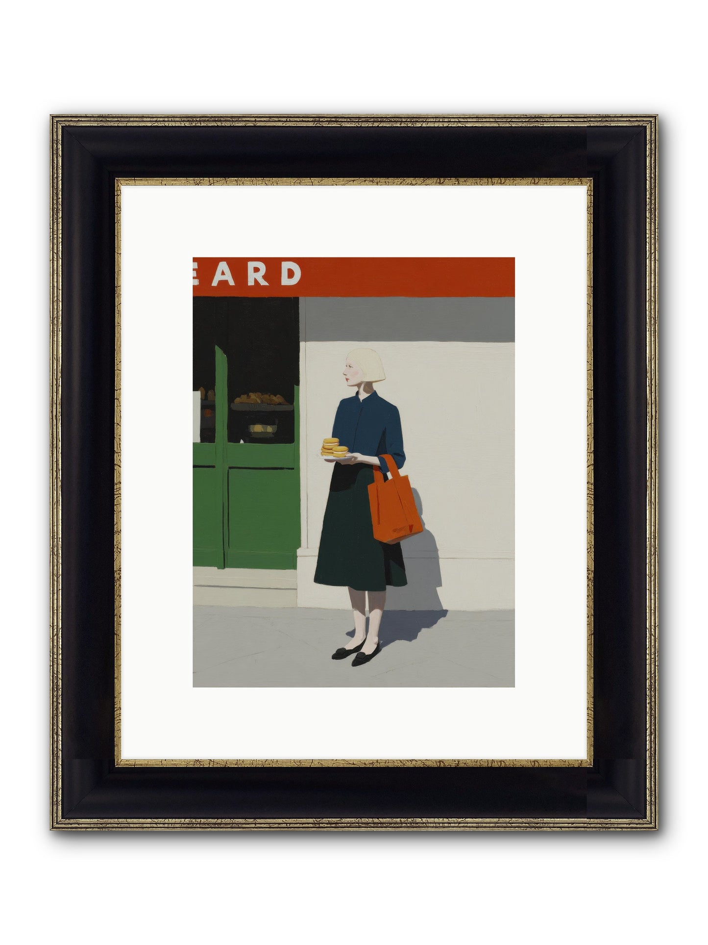 When Errands Became Poetry Framed Print - Black & Gold 9x12