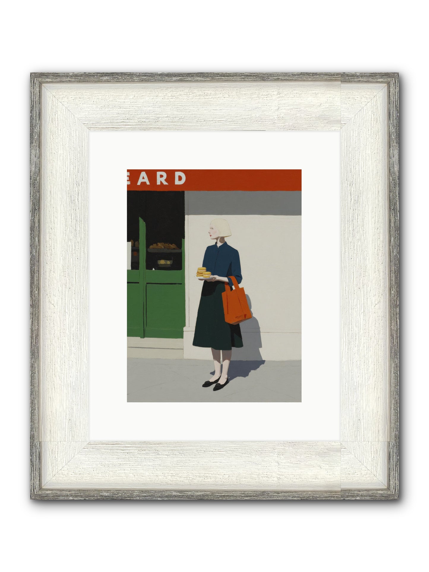 When Errands Became Poetry Framed Print - Driftwood White 9x12