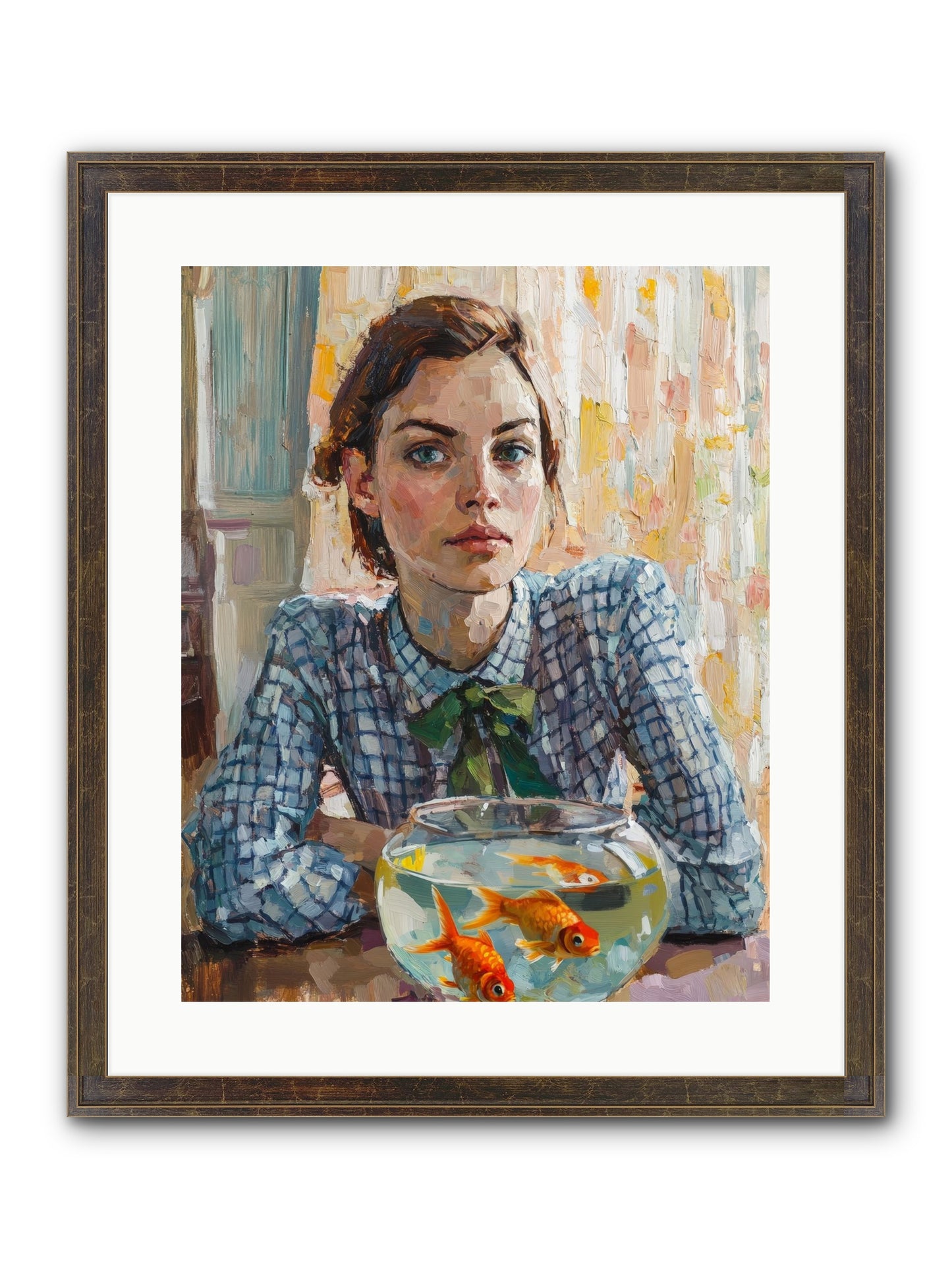 When Fish Wore Gold Framed Print - Slimwoods Black/Gold 16x20