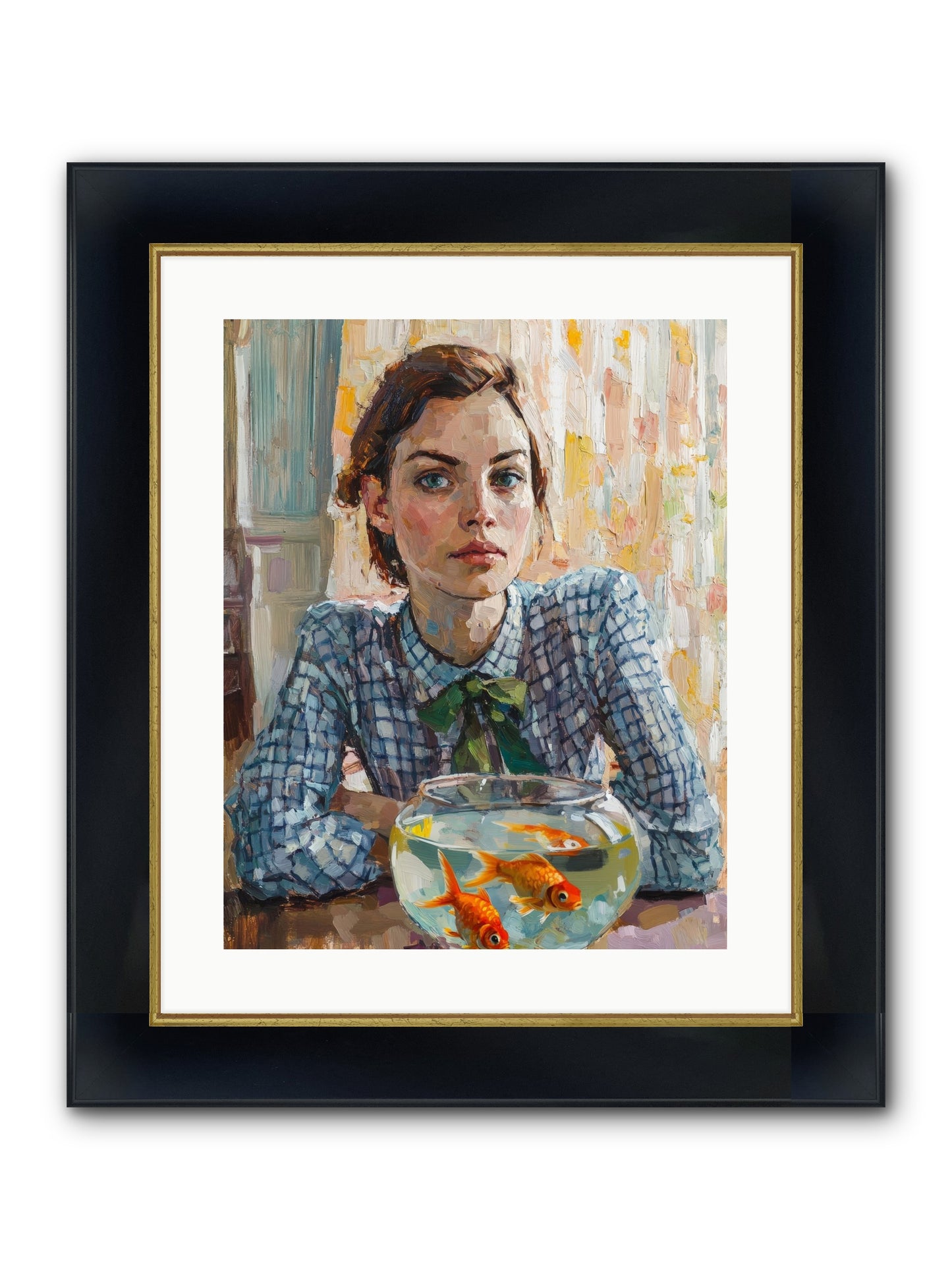 When Fish Wore Gold Framed Print - Wide Black w/Gold 16x20