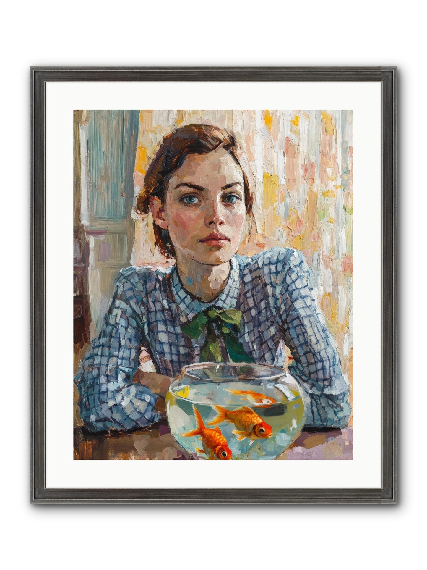 When Fish Wore Gold Framed Print - Slimwoods Black/Silver 20x25